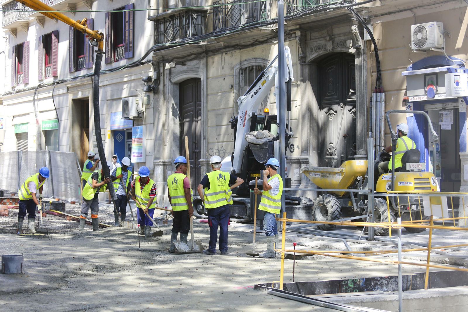 Las fotos de la peatonalización de la Alameda Principal de Málaga