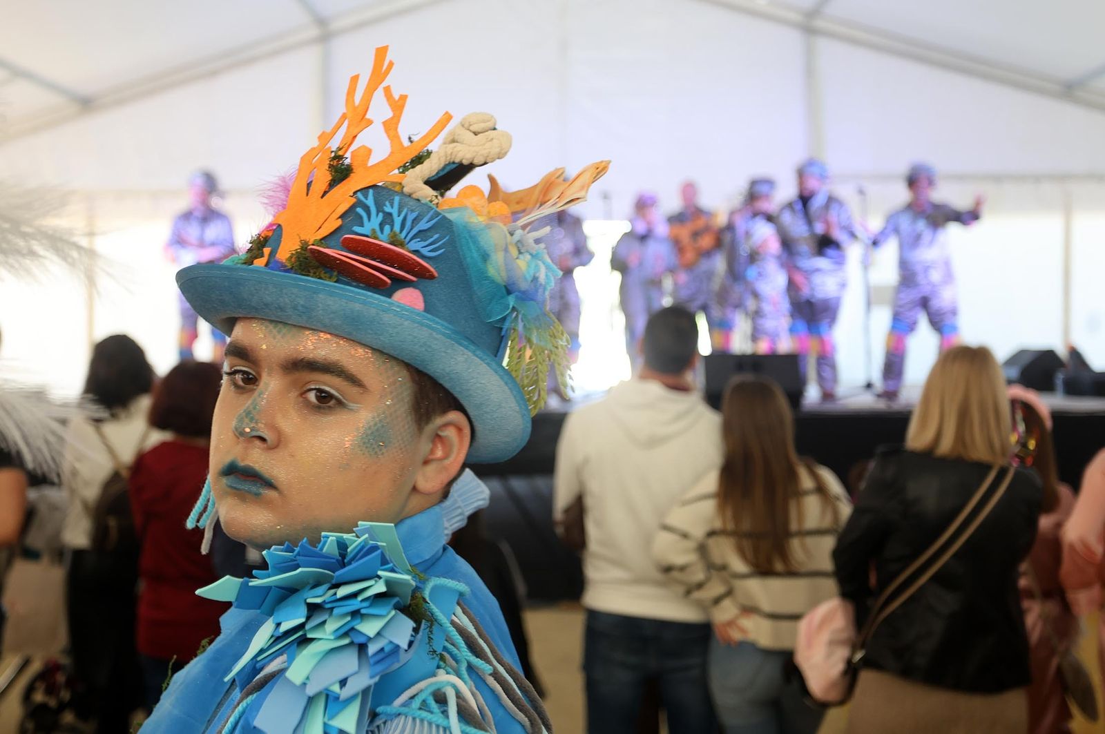 Imágenes del ambiente en la mañana del sábado en Huelva