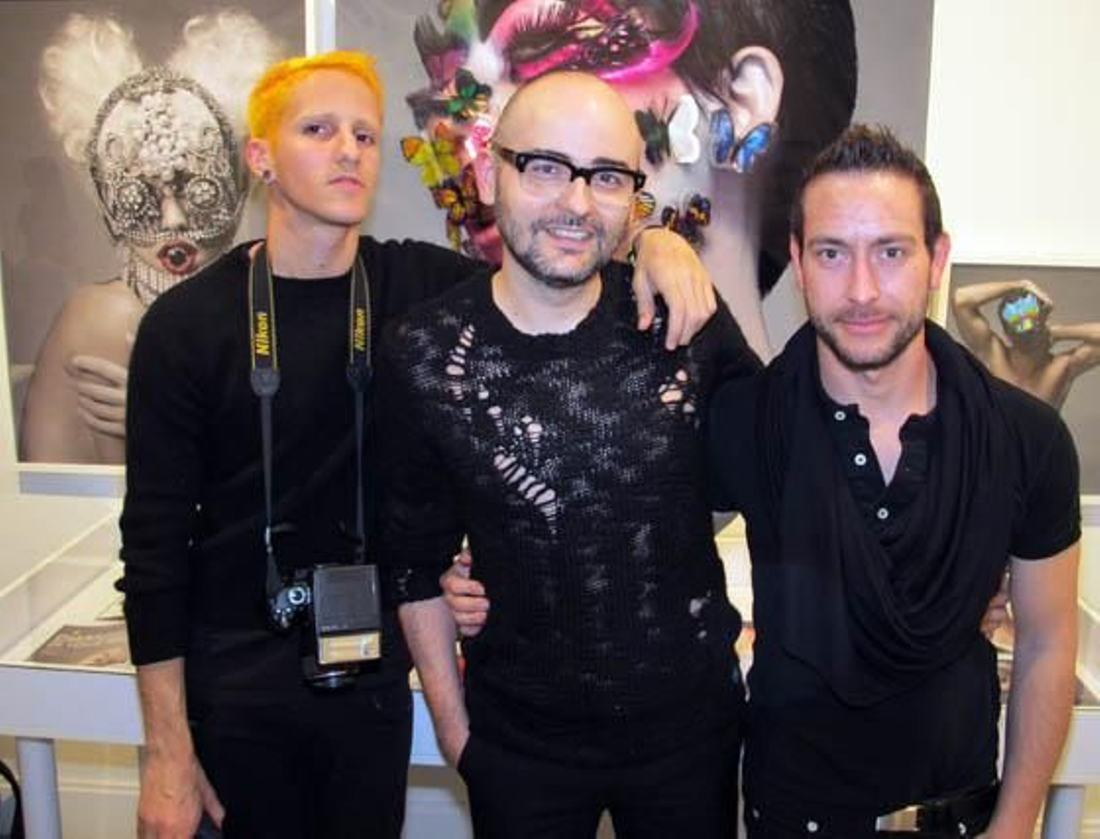 Los fotógrafos Jorge Algaba, Paco Peregrín y Fernando Bayona.

Foto: Victoria Ramírez