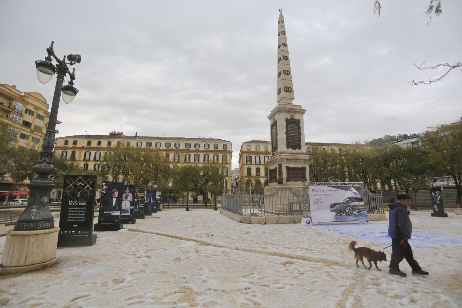 Fotos de la fuerte granizada registrada en Málaga
