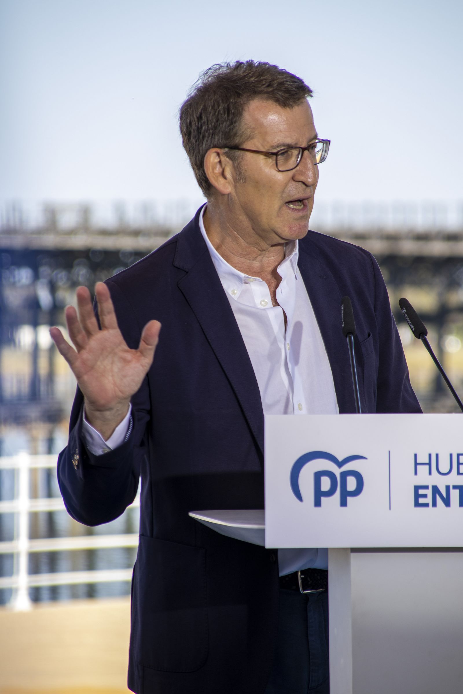 Visita de Alberto Núñez Feijóo a Huelva, en imágenes