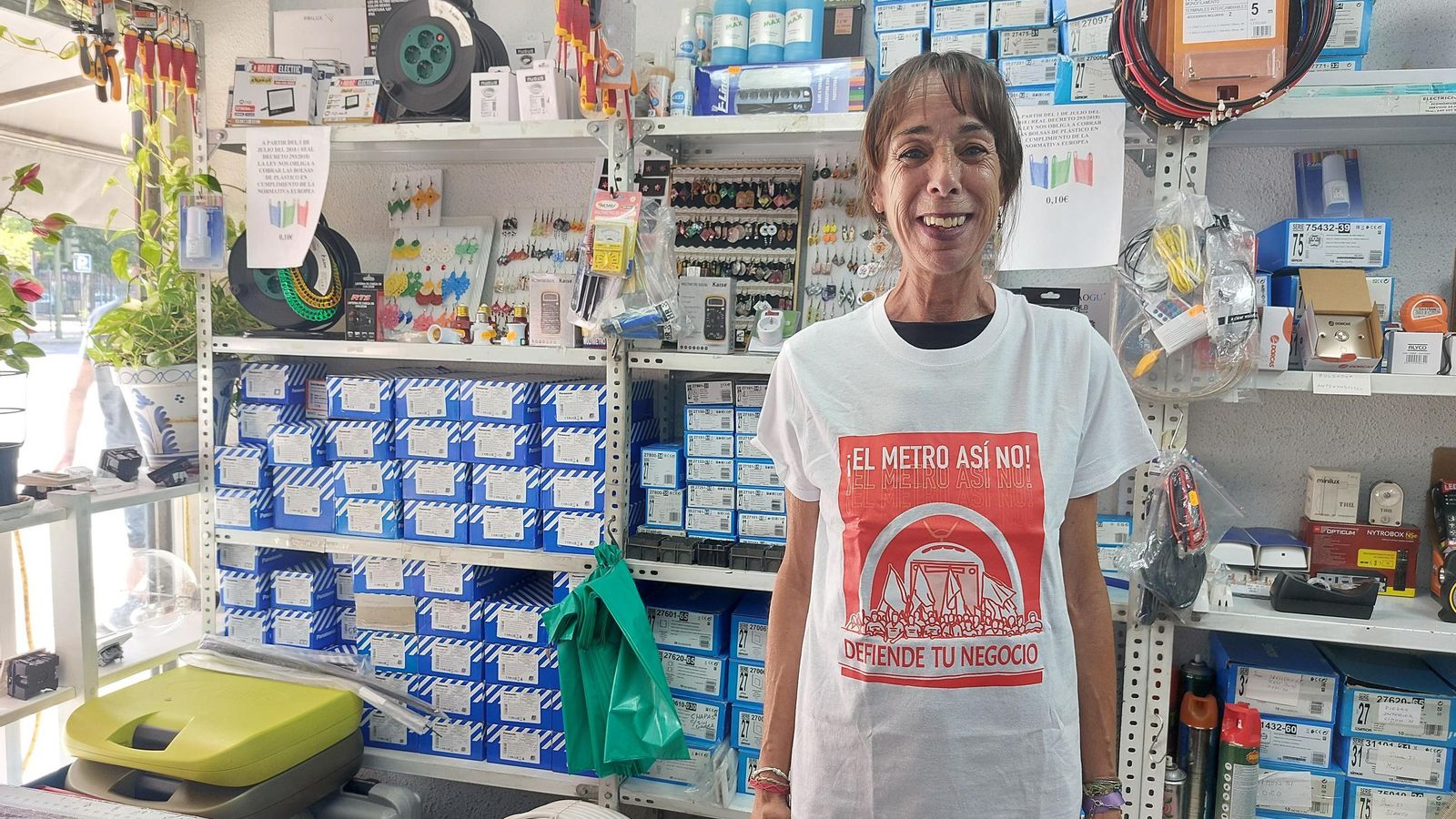 Ana, de la tienda de electricidad de Doctor Fedriani.