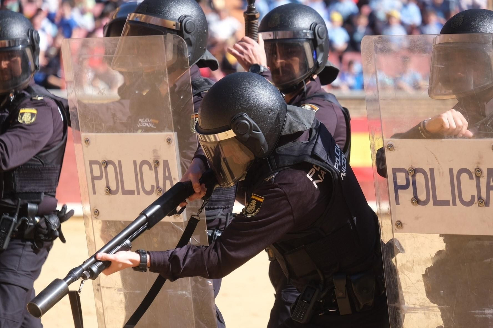 La exhibición de la Policía Nacional en la plaza de toros de Córdoba, en imágenes