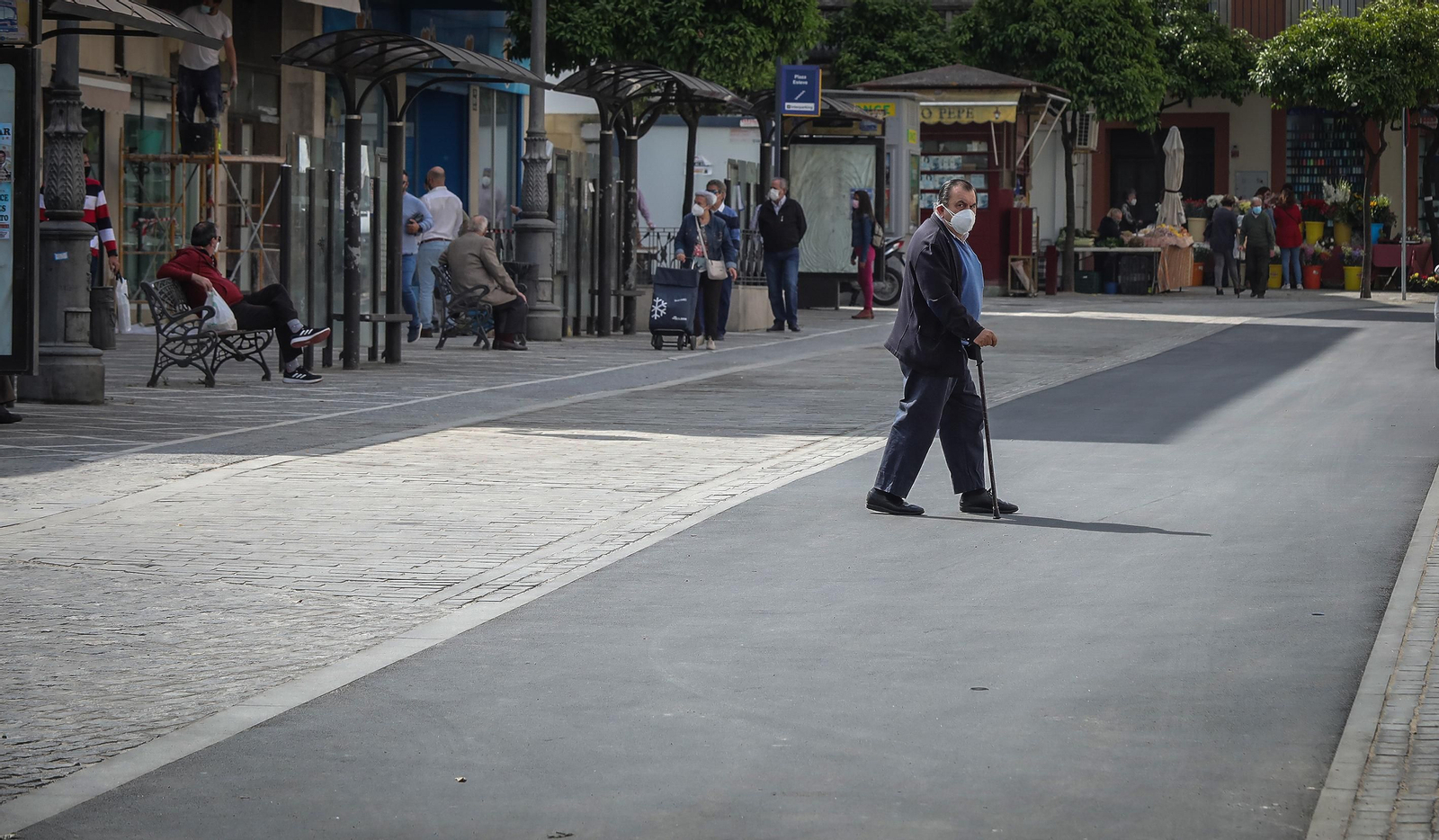 Así están quedando las calles del centro después de la guerra del adoquín