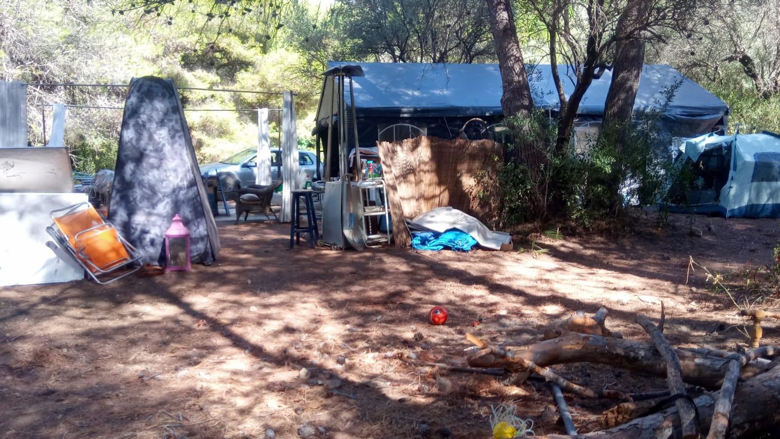 La parcela desalojada de Puerto Rico bajo.