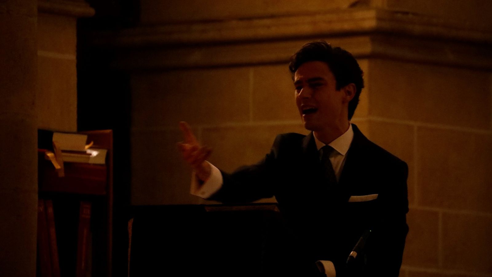 Raúl Muñoz, durante un momento del pregón.