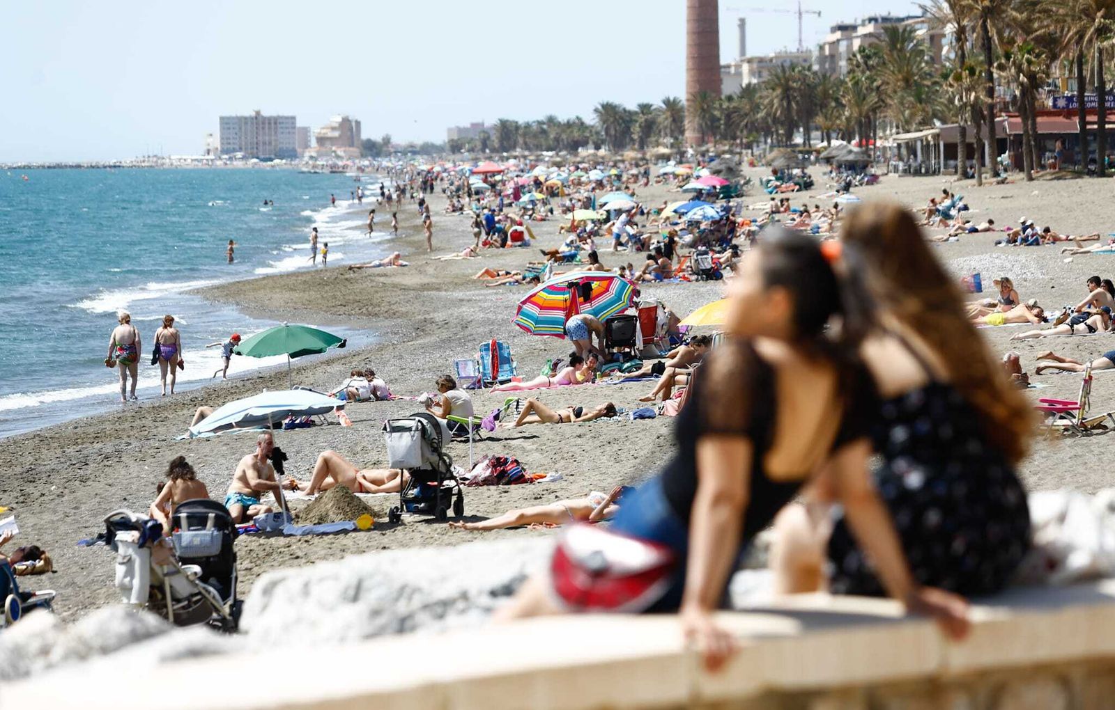 Un domingo de temperaturas altas y tiempo de playa