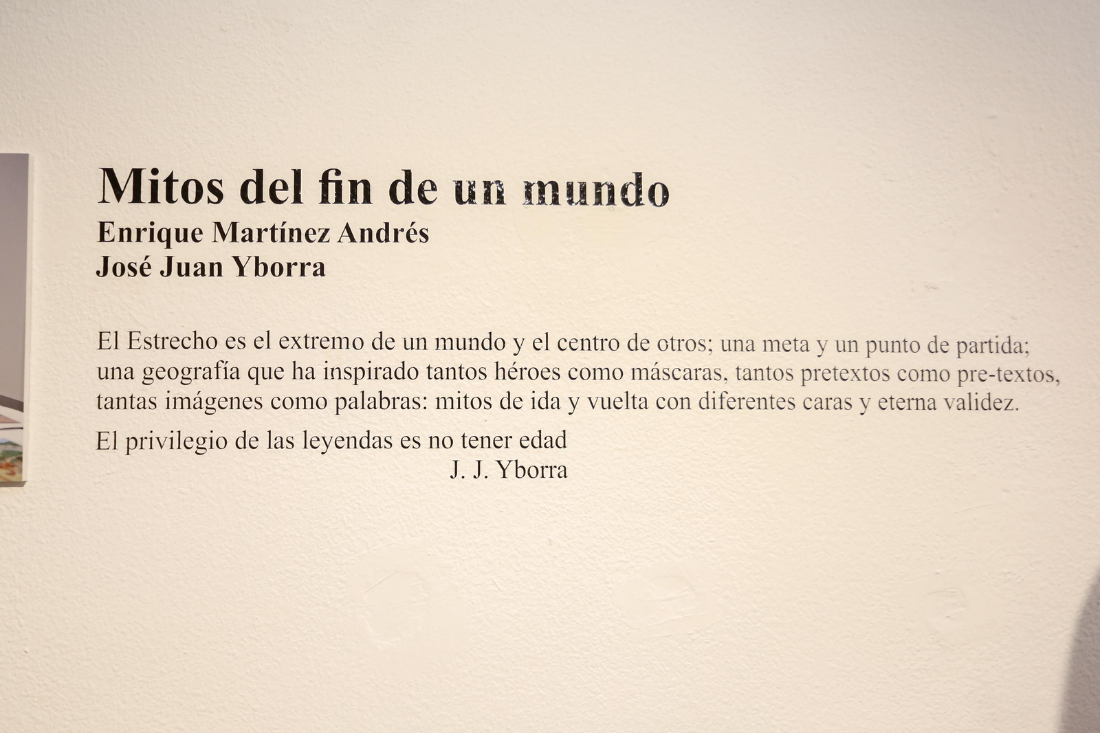 Fotos de la inauguración de la exposición Mitos del fin de un mundo en Algeciras