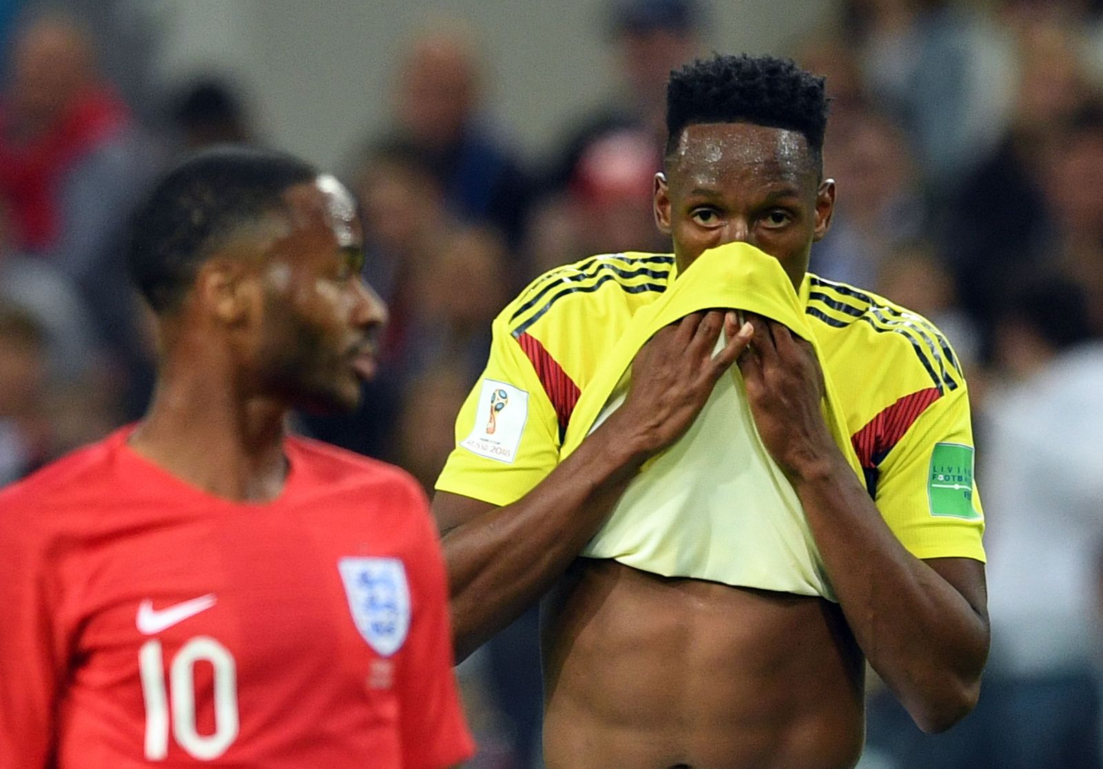 Las imágenes del Colombia-Inglaterra