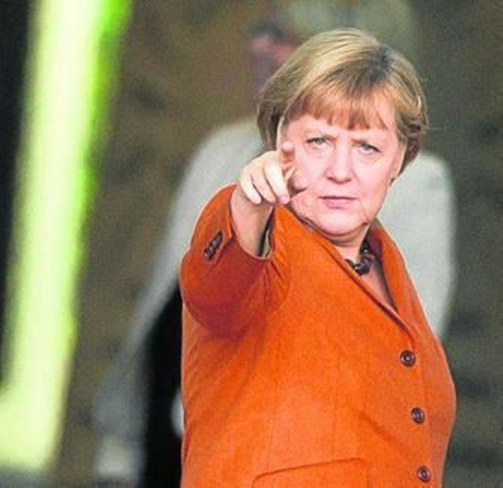 Merkel, ayer en Berlín antes de recibir a Durao Barroso.