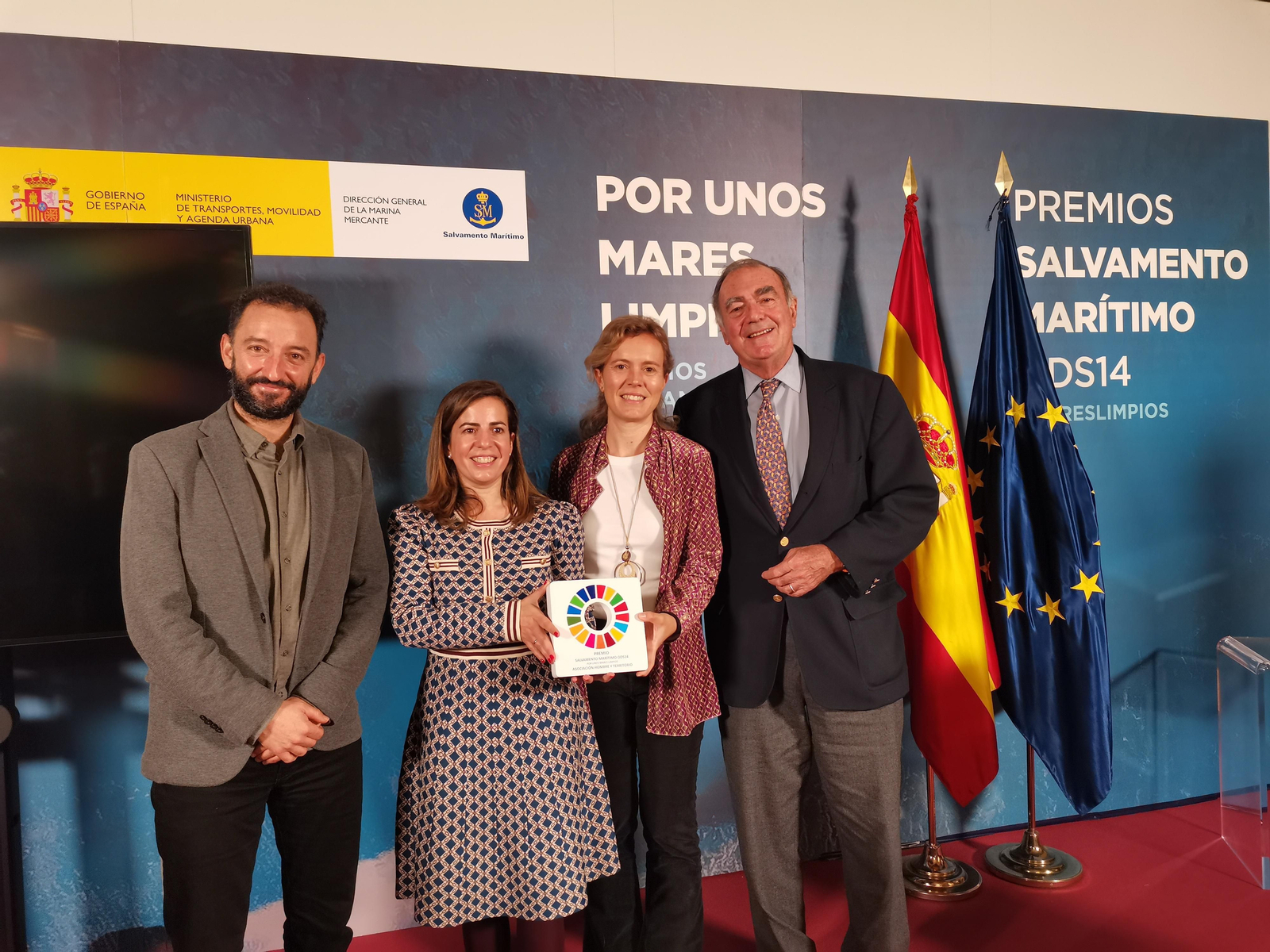 Acto de la entrega de premios.