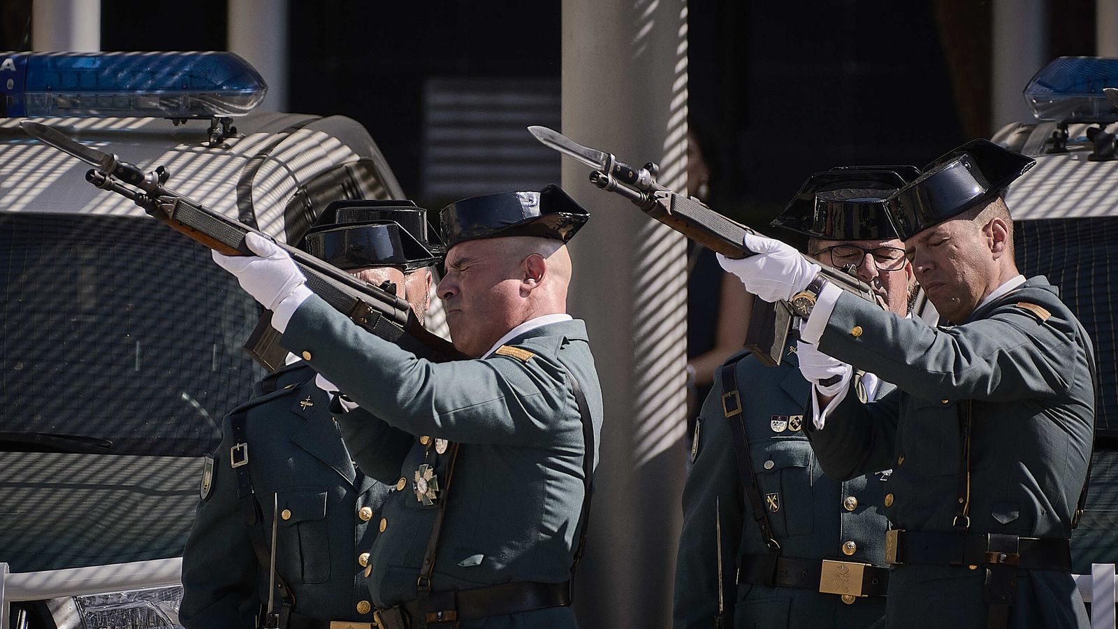 Día del Pilar en la Comandancia de la Guardia Civil de Cádiz.