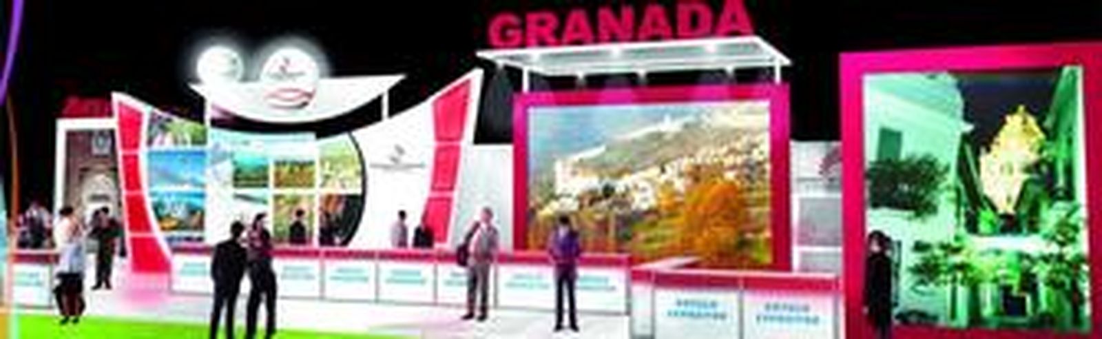 La imagen que tendrá el 'stand' de Granada en Fitur, dentro del pabellón dedicado a Andalucía.