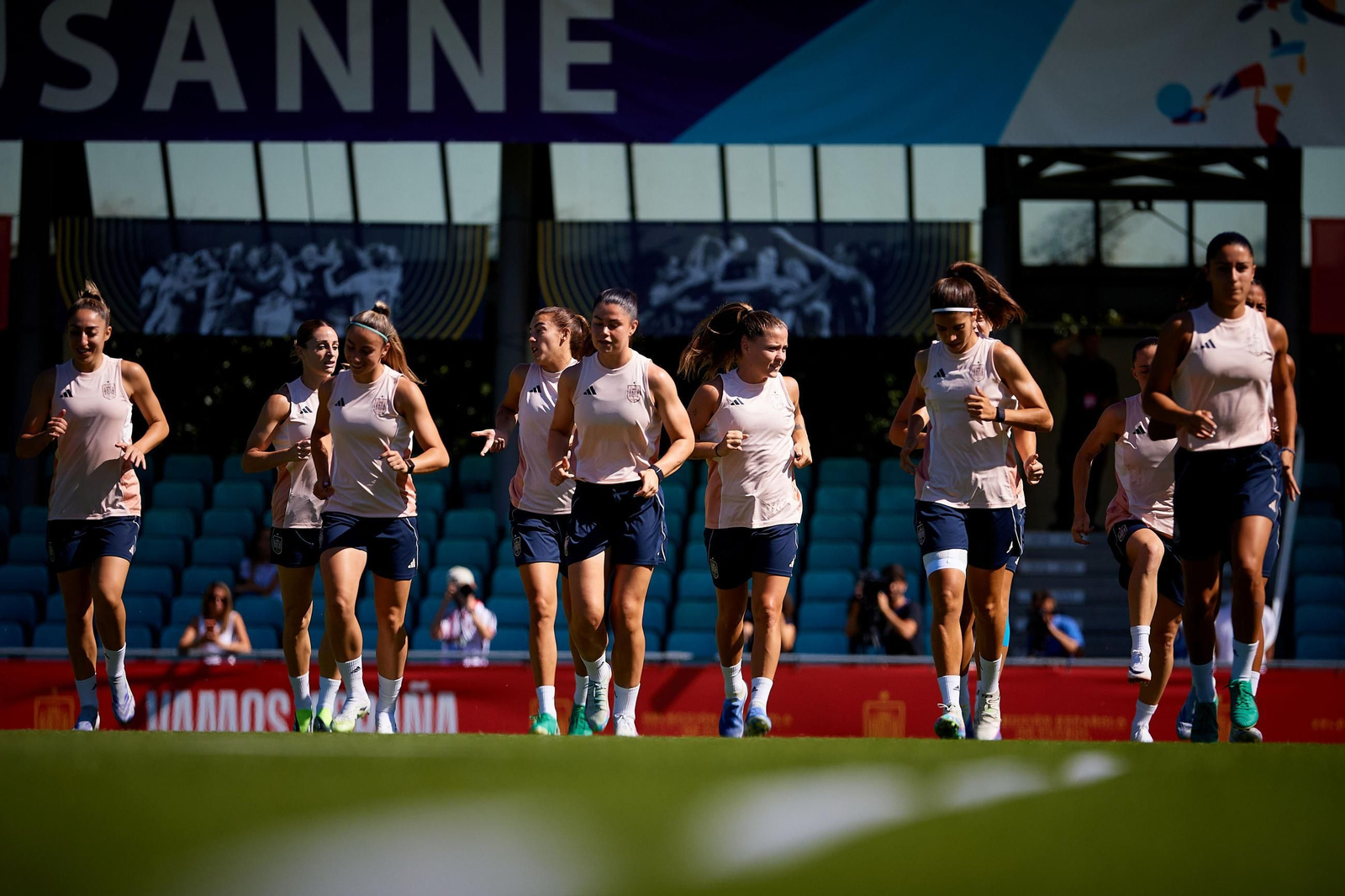 Las fotos de España antes de enfrentarse a Suiza en la Eurocopa femenina