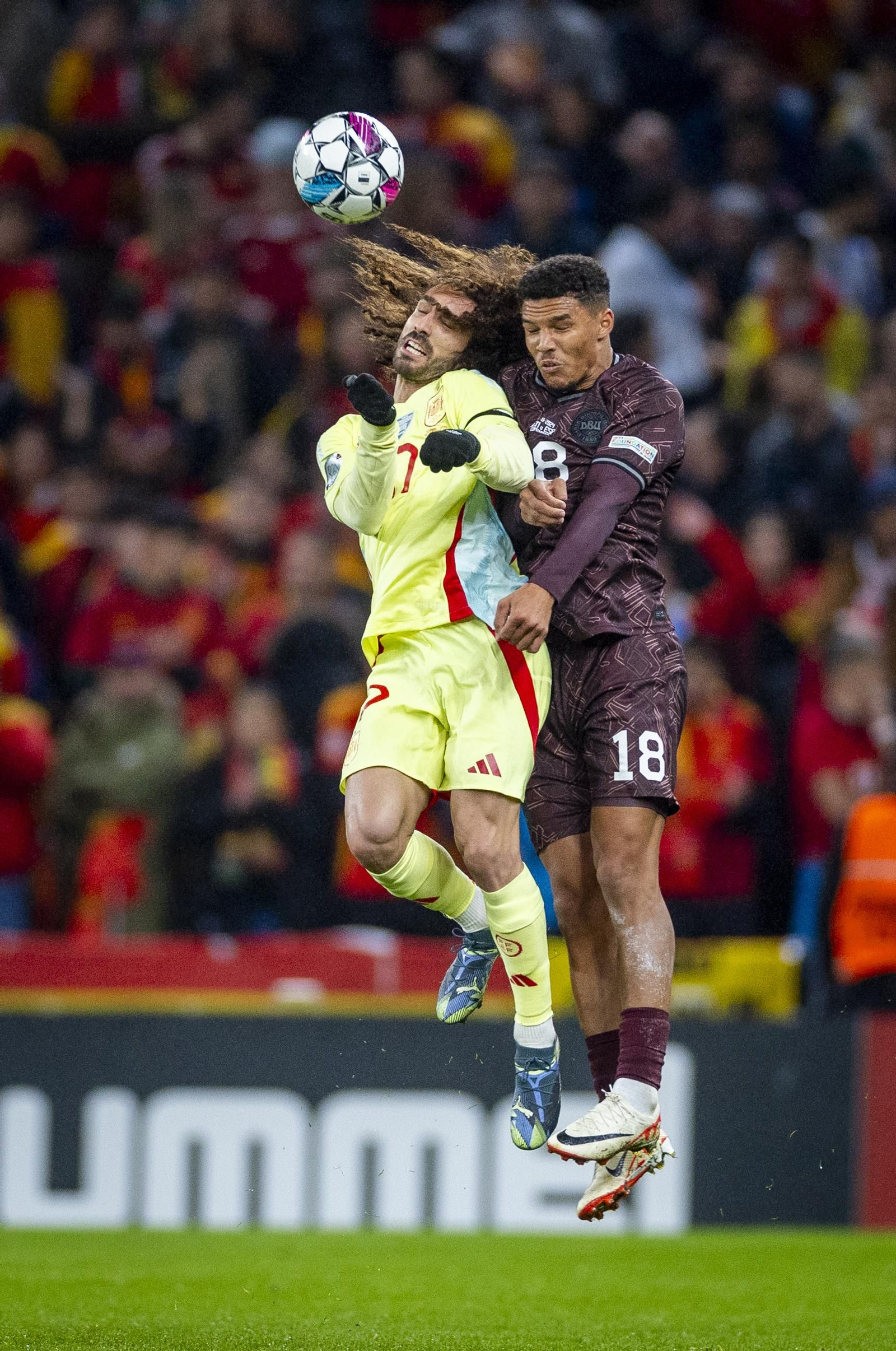 Las fotos del Dinamarca - España