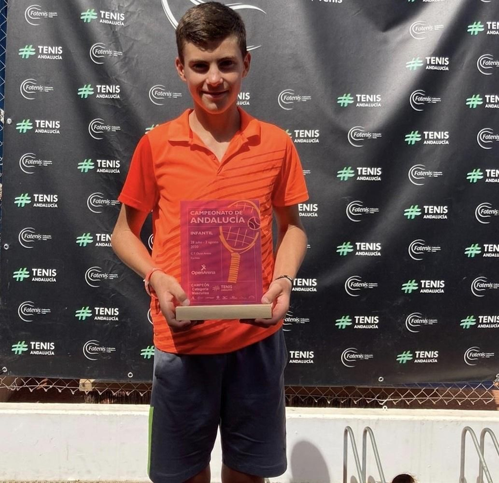 Rubén Fernández, campeón de Andalucía de tenis.