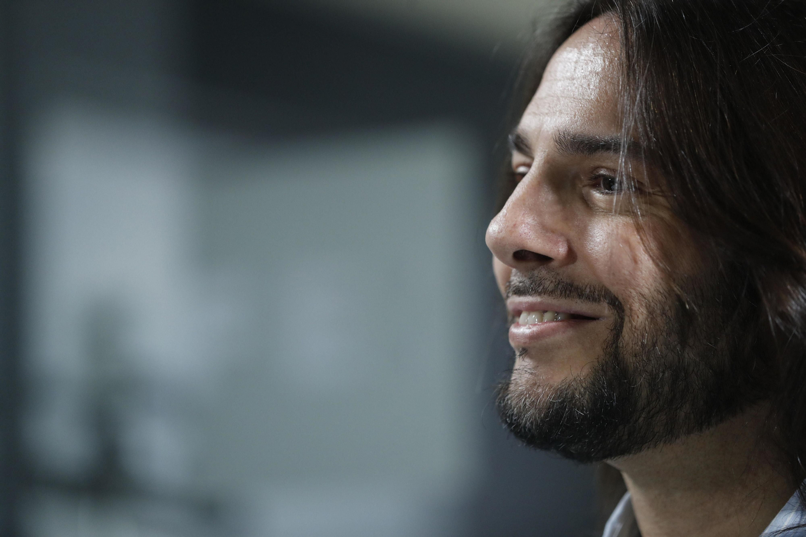 Joaquín Cortés, durante la entrevista.