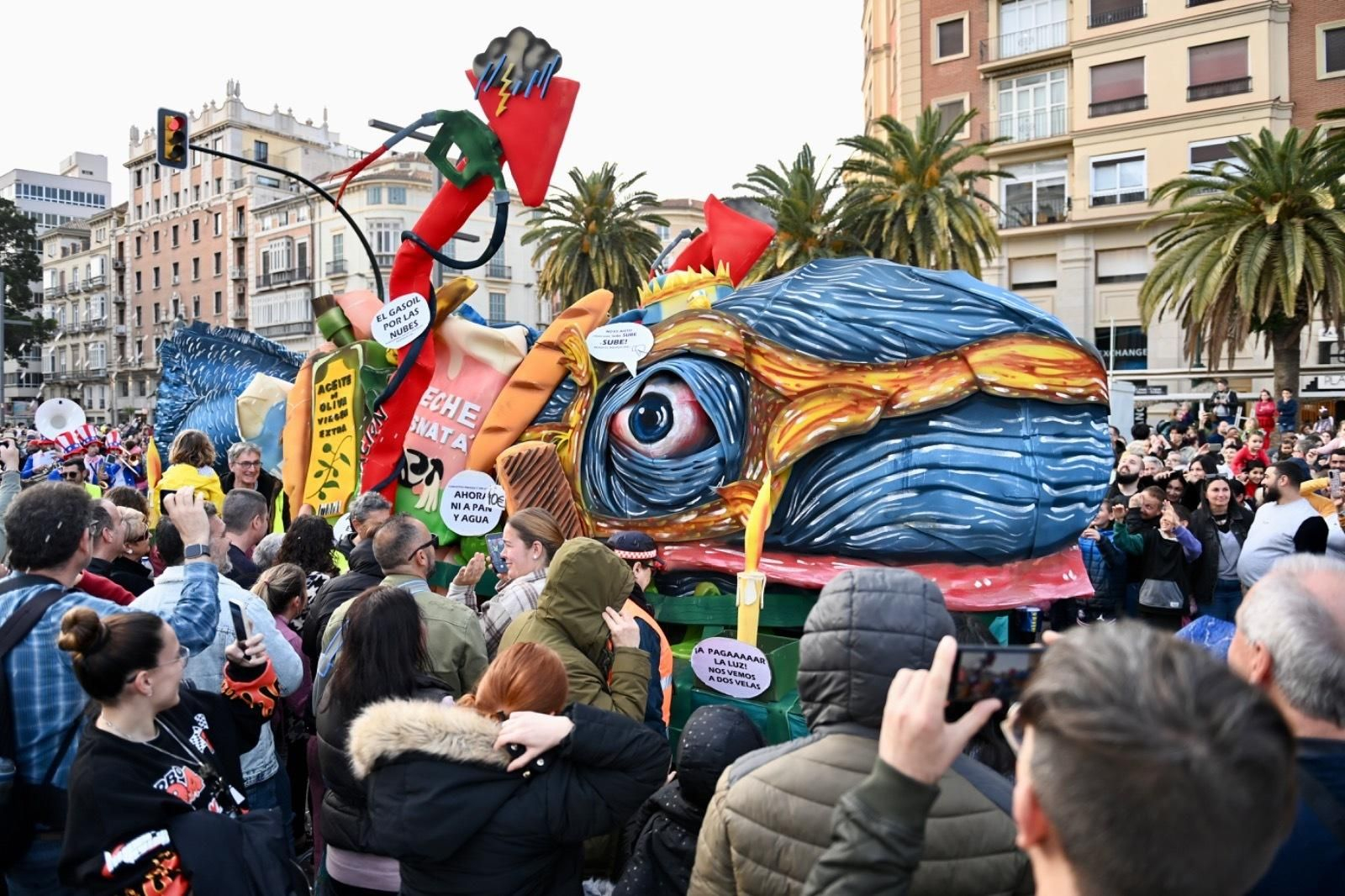 Las fotos del entierro del boquerón del Carnaval de Málaga 2023