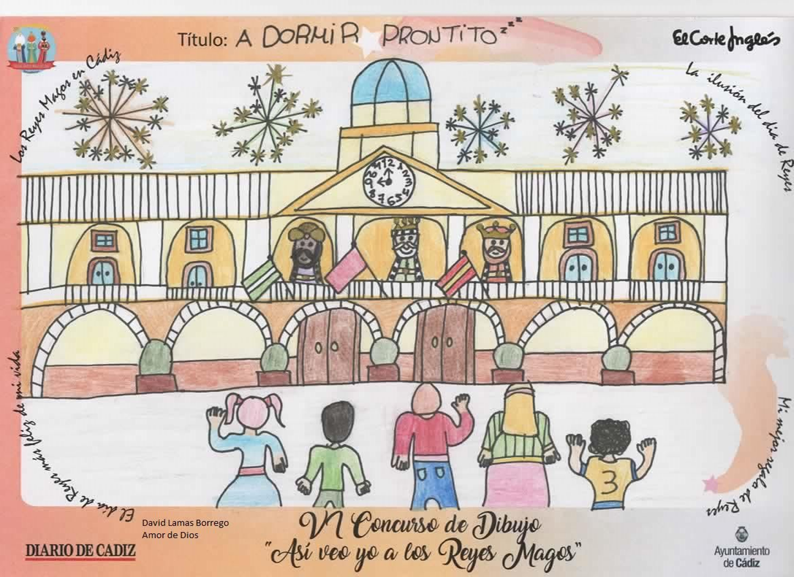 Los dibujos ganadores y semifinalistas del concurso 'Así veo yo a los Reyes Magos' en Cádiz.