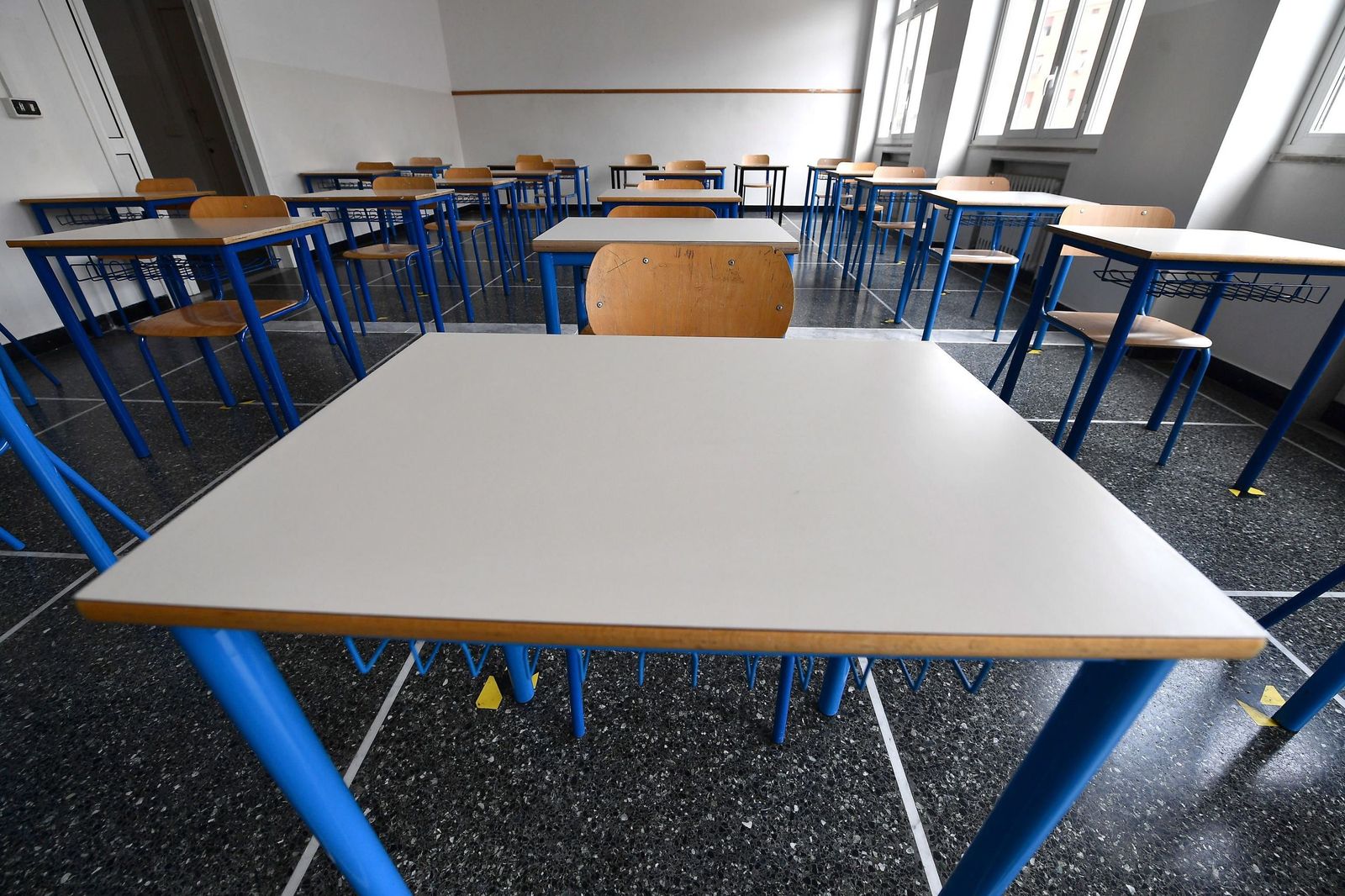Interior de un aula vacía de un centro educativo.