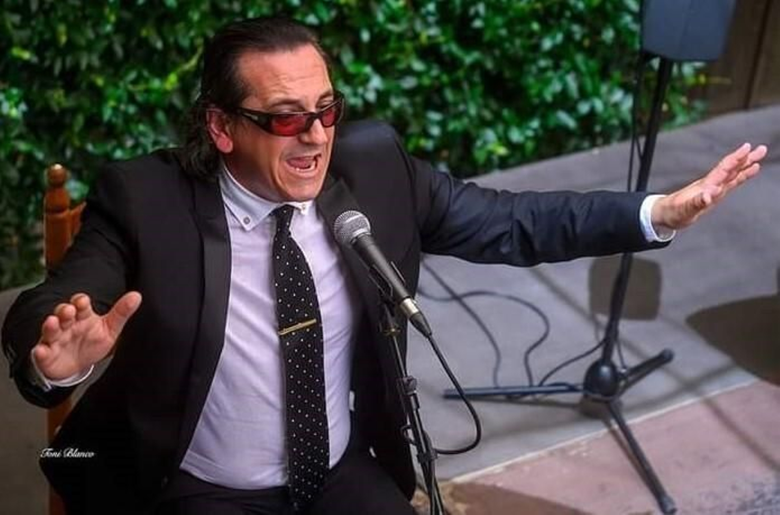 Antonio Mejías, durante una actuación.