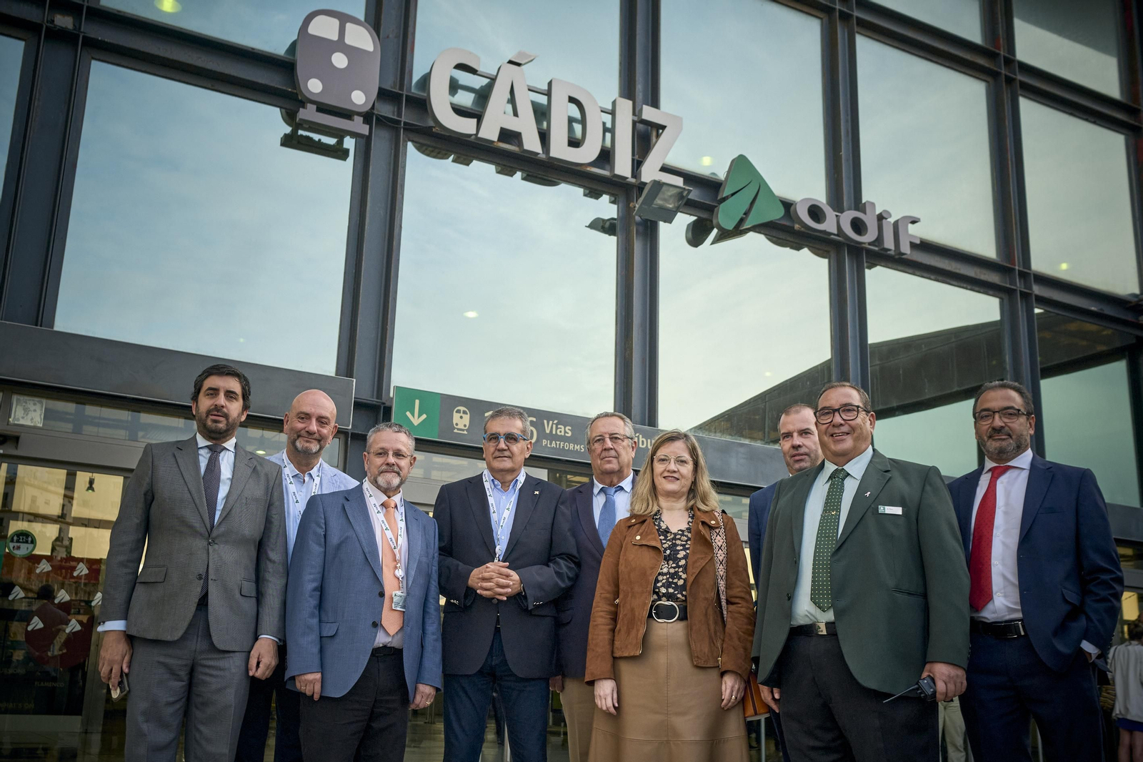 Viaje inaugural del tranvía Cádiz - Chiclana