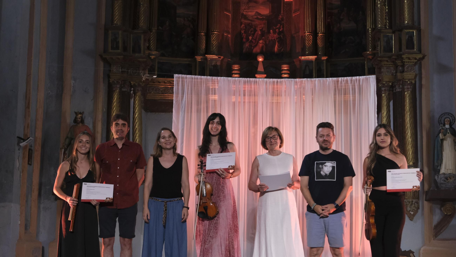 Entrega de diplomas a los alumnos de la Academia Musical del Festival de Vélez Blanco