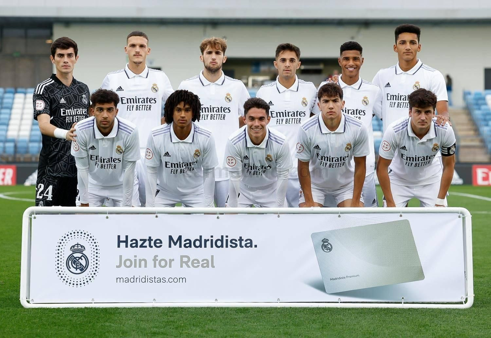 Una formación del Real Madrid Castilla Una formación del Real Madrid Castilla
