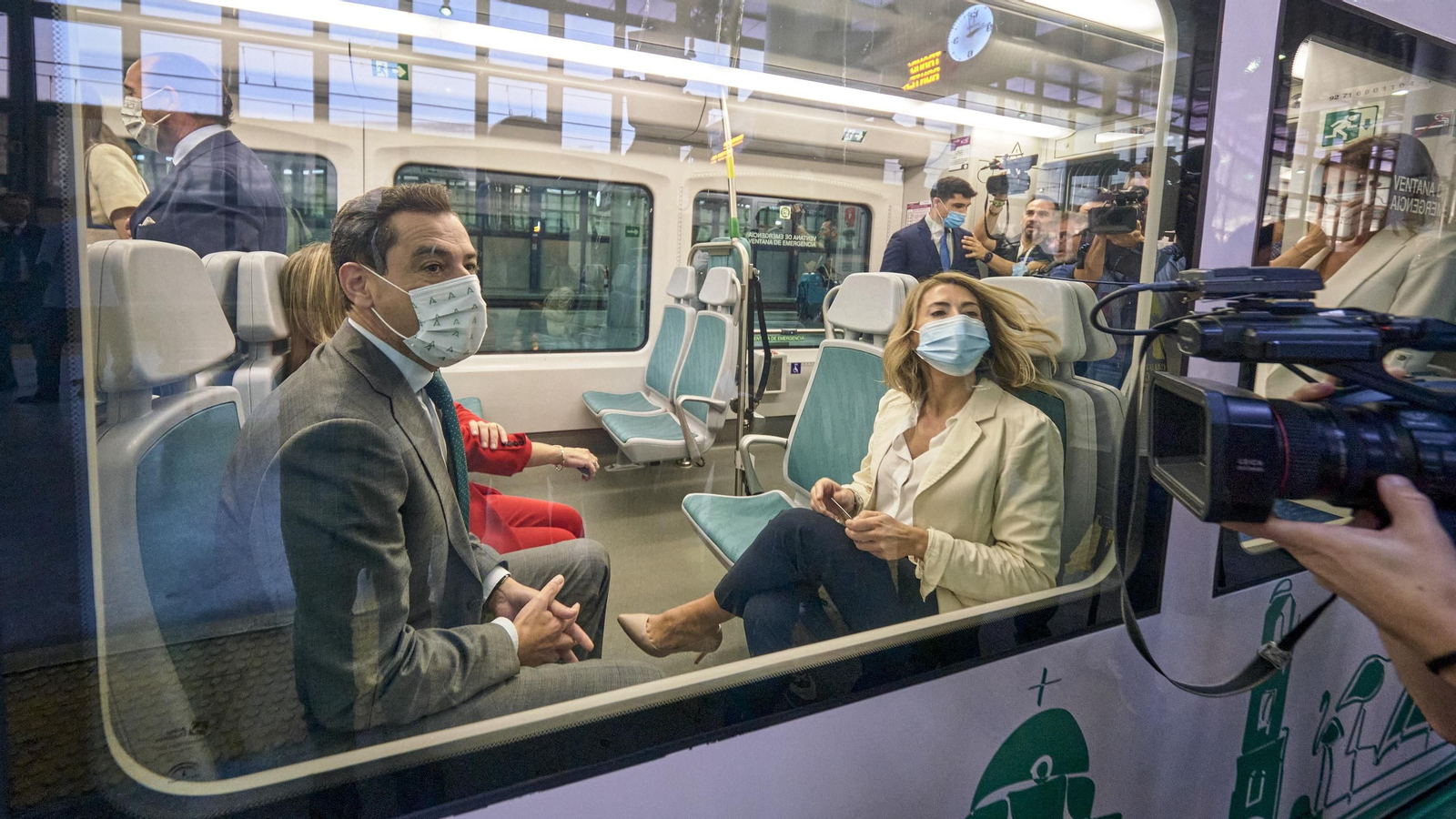 Viaje inaugural del tranvía Cádiz - Chiclana