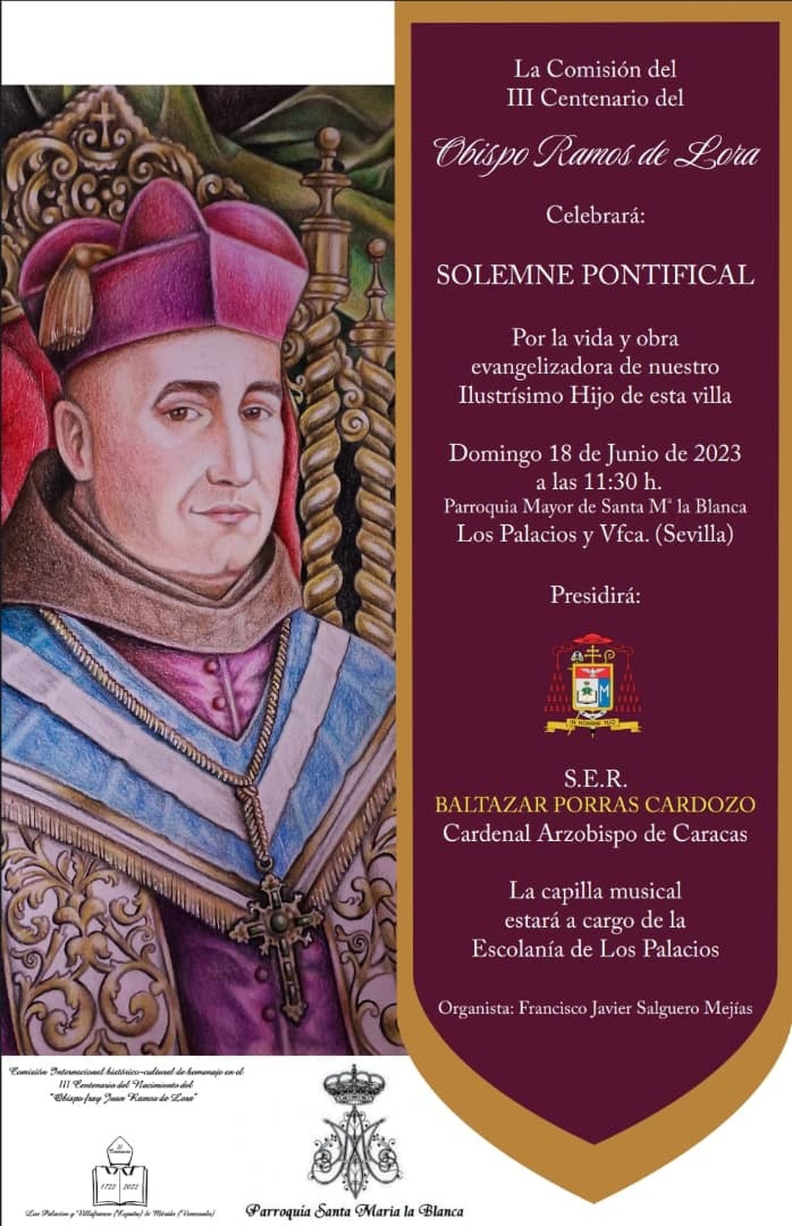 Los Palacios impulsa el reconocimiento a su hijo ilustre fray Juan Ramos de Lora