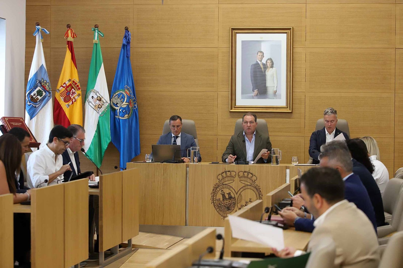 Imágenes del pleno extraordinario celebrado en la Diputación de Huelva