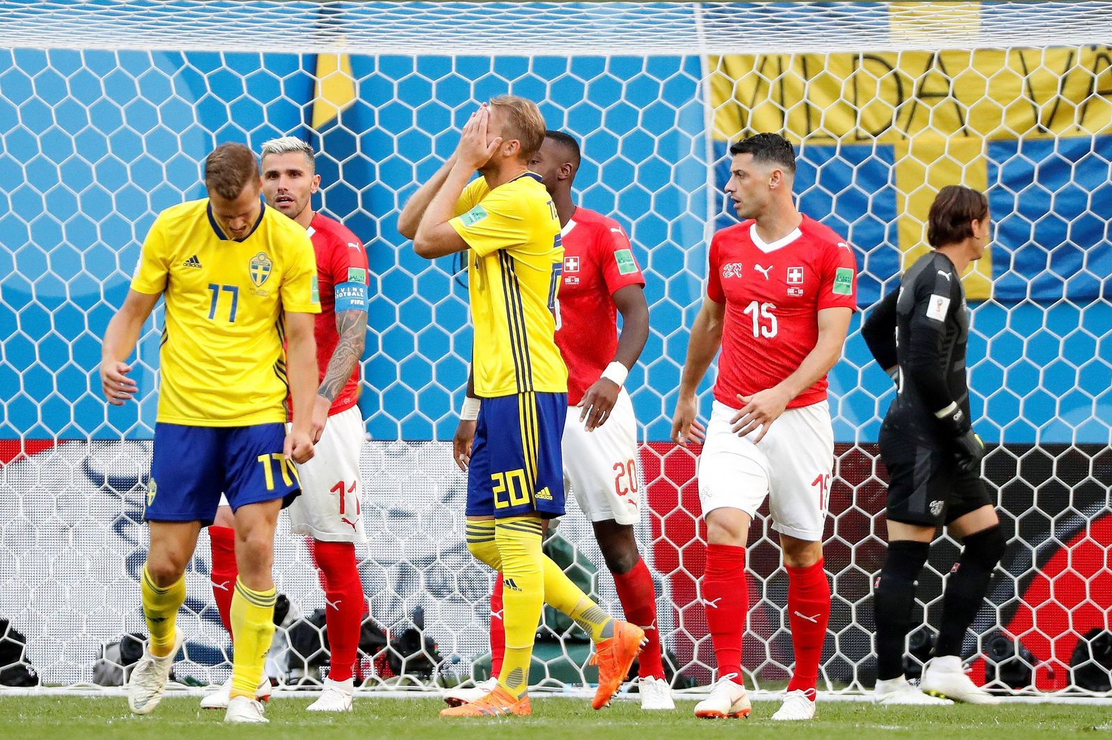Las imágenes del Suecia-Suiza