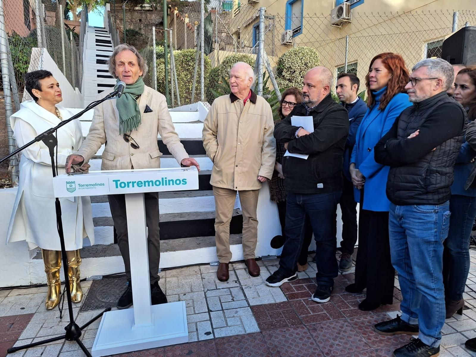La inauguración del pasaje en memoria de Pia Beck. La inauguración del pasaje en memoria de Pia Beck.