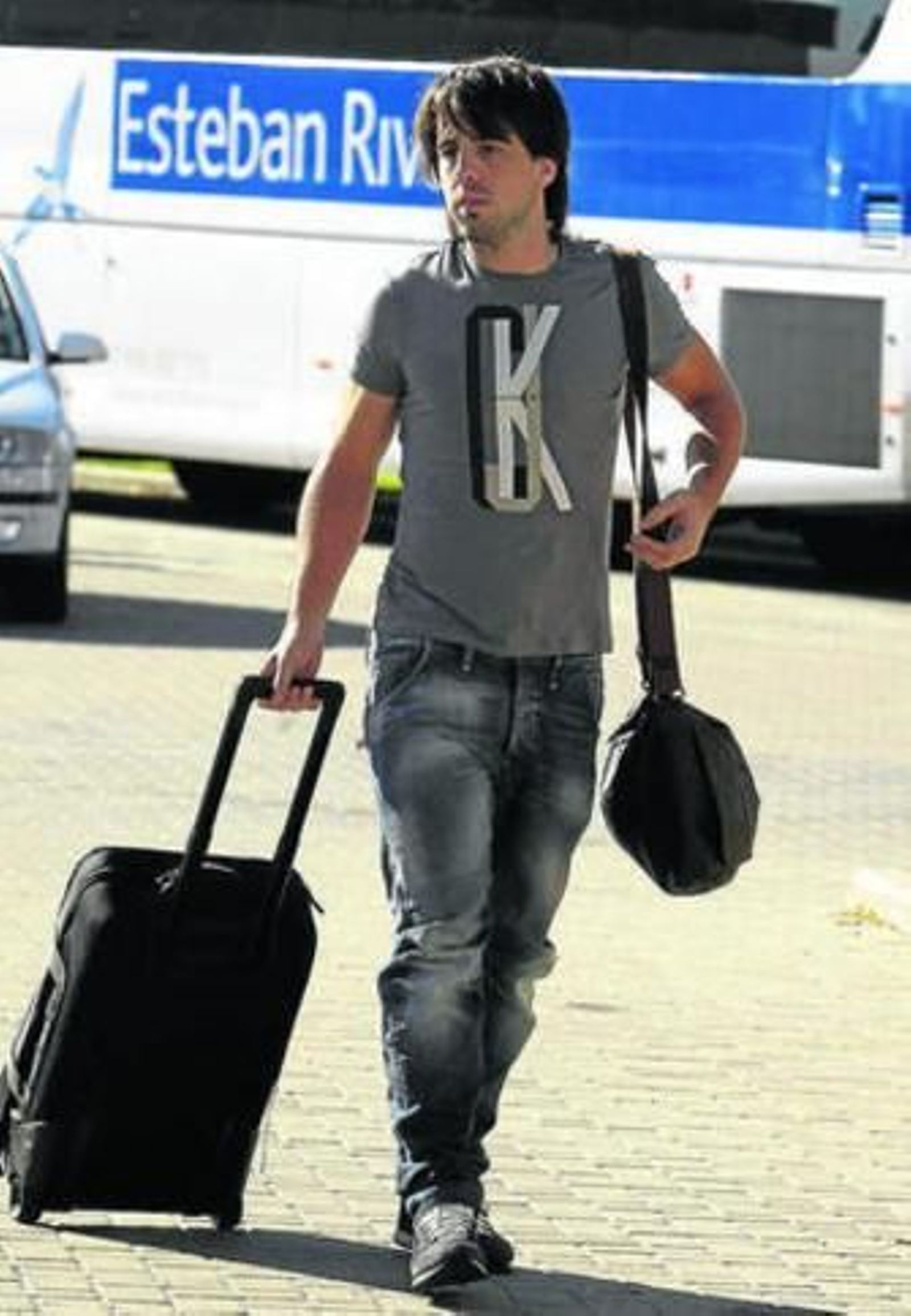 Beñat, a su llegada ayer a Las Rozas.