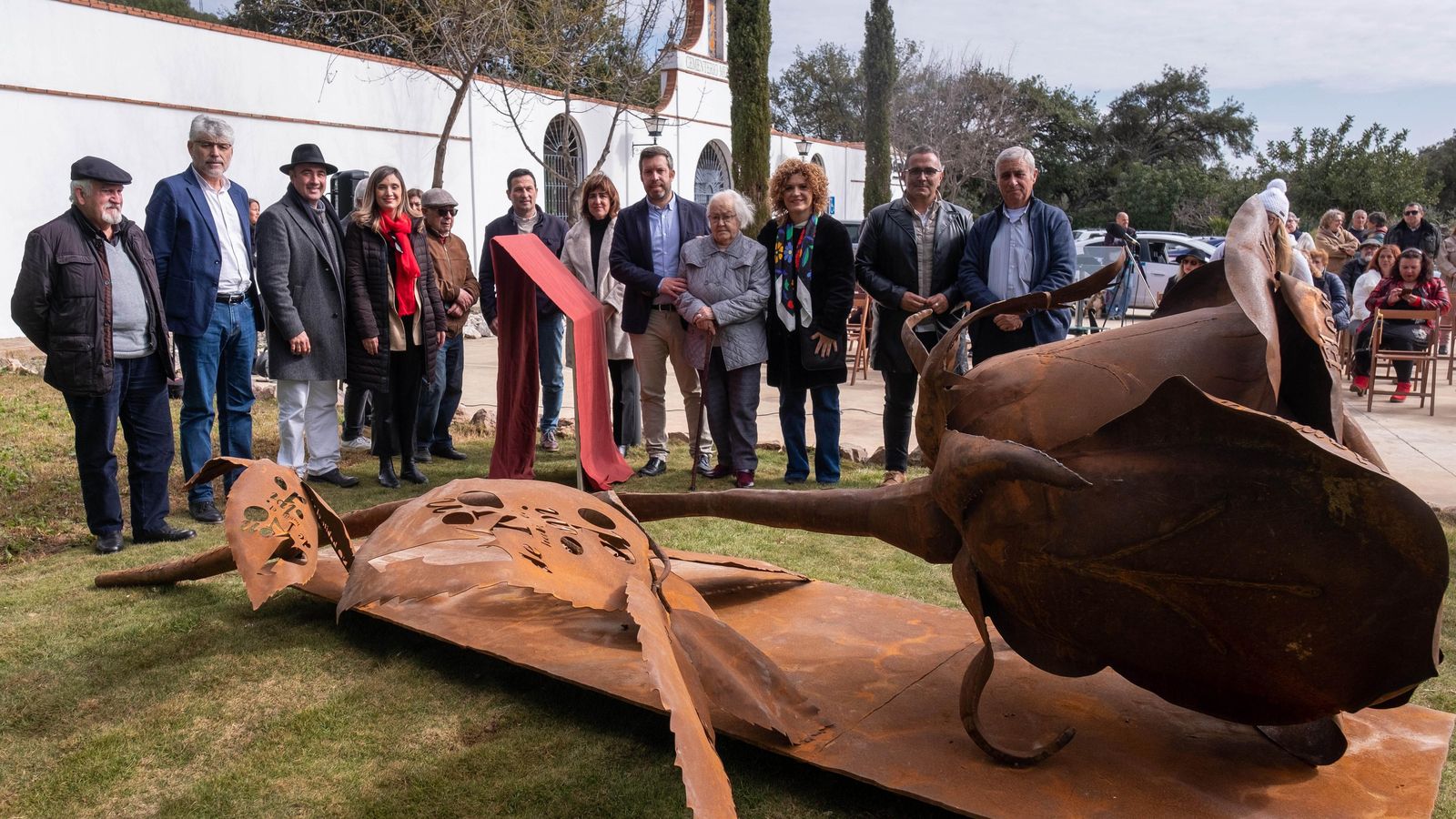 Instantánea de la inauguración del monumento