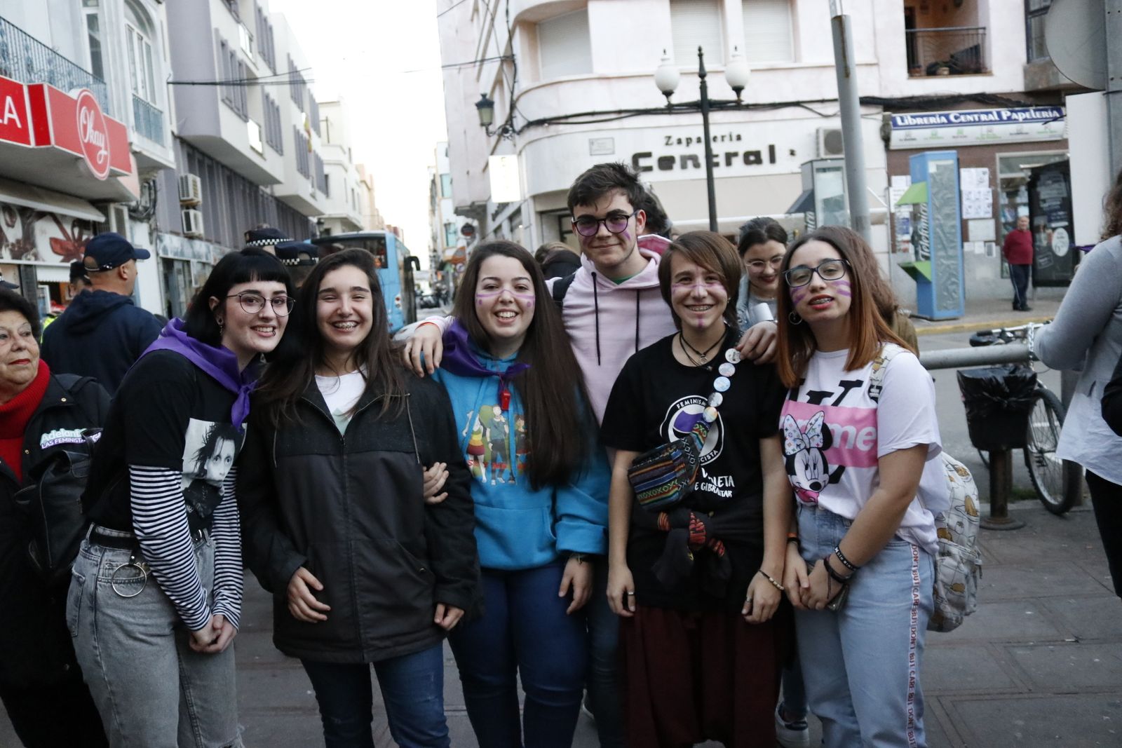 Imágenes de la manifestación por el Día de la Mujer en La Línea