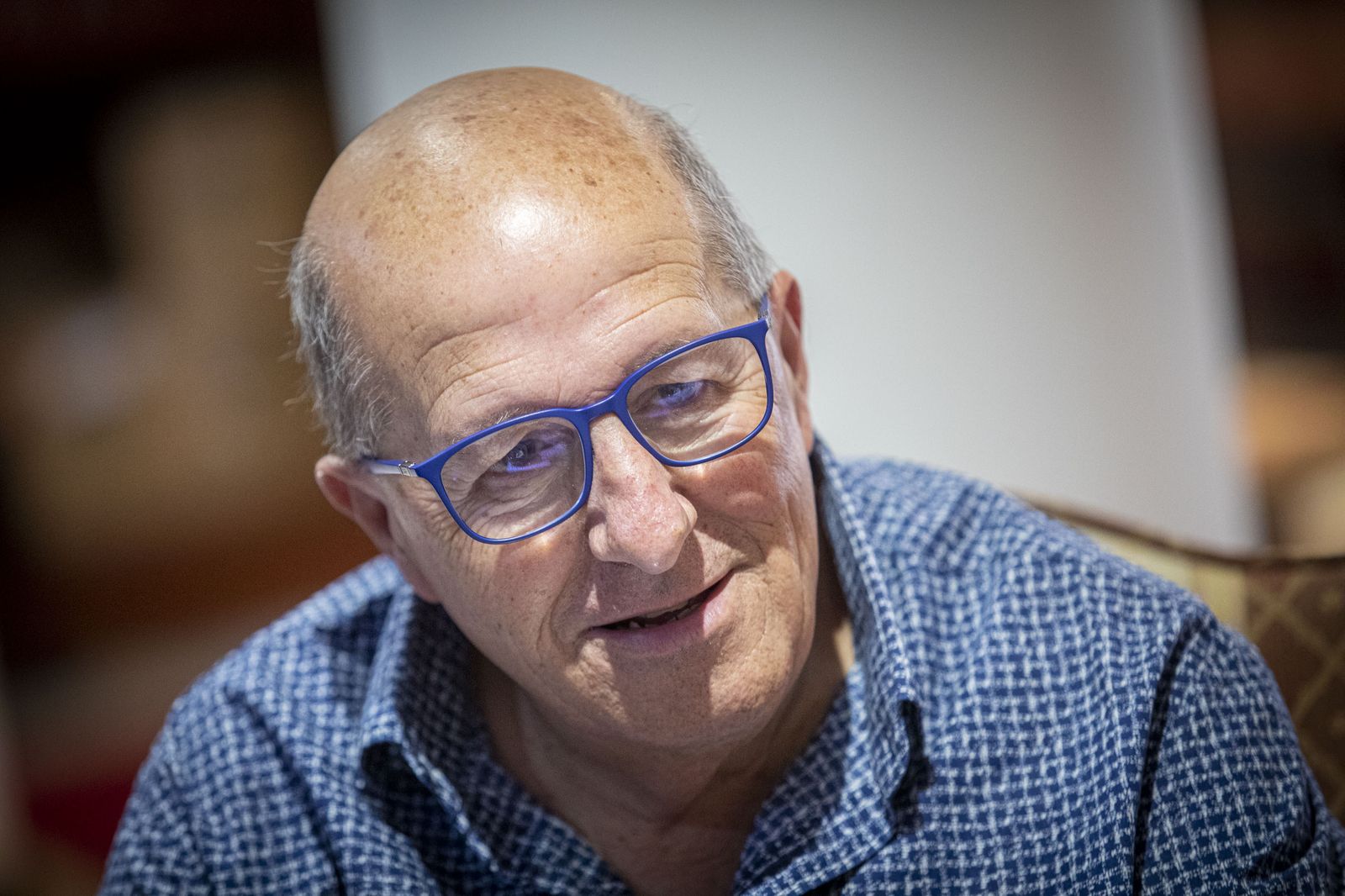 Luis Frade, en un momento de la entrevista.