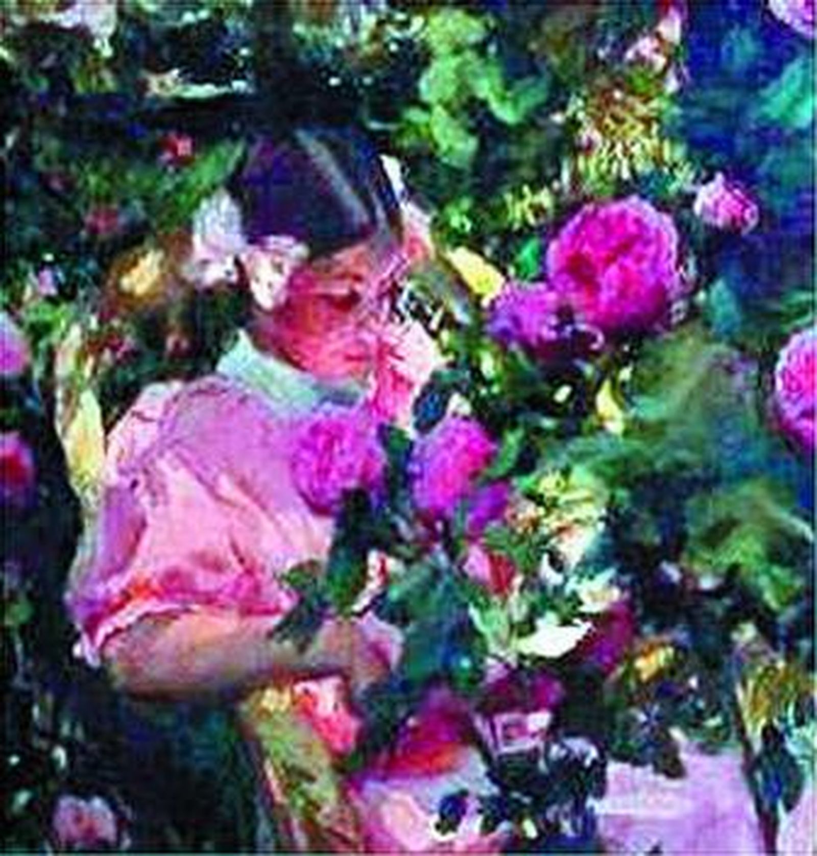 'Elena entre rosas', lienzo de Sorolla conservado en La Habana.