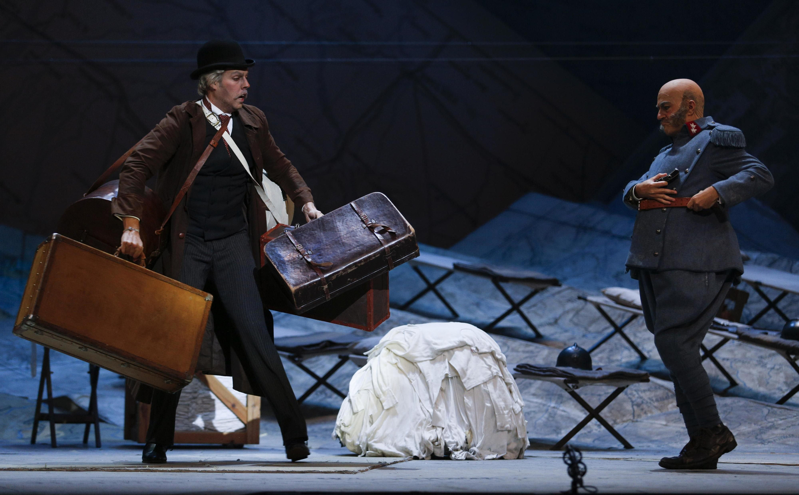 El ensayo general de la ópera 'La hija del regimiento'