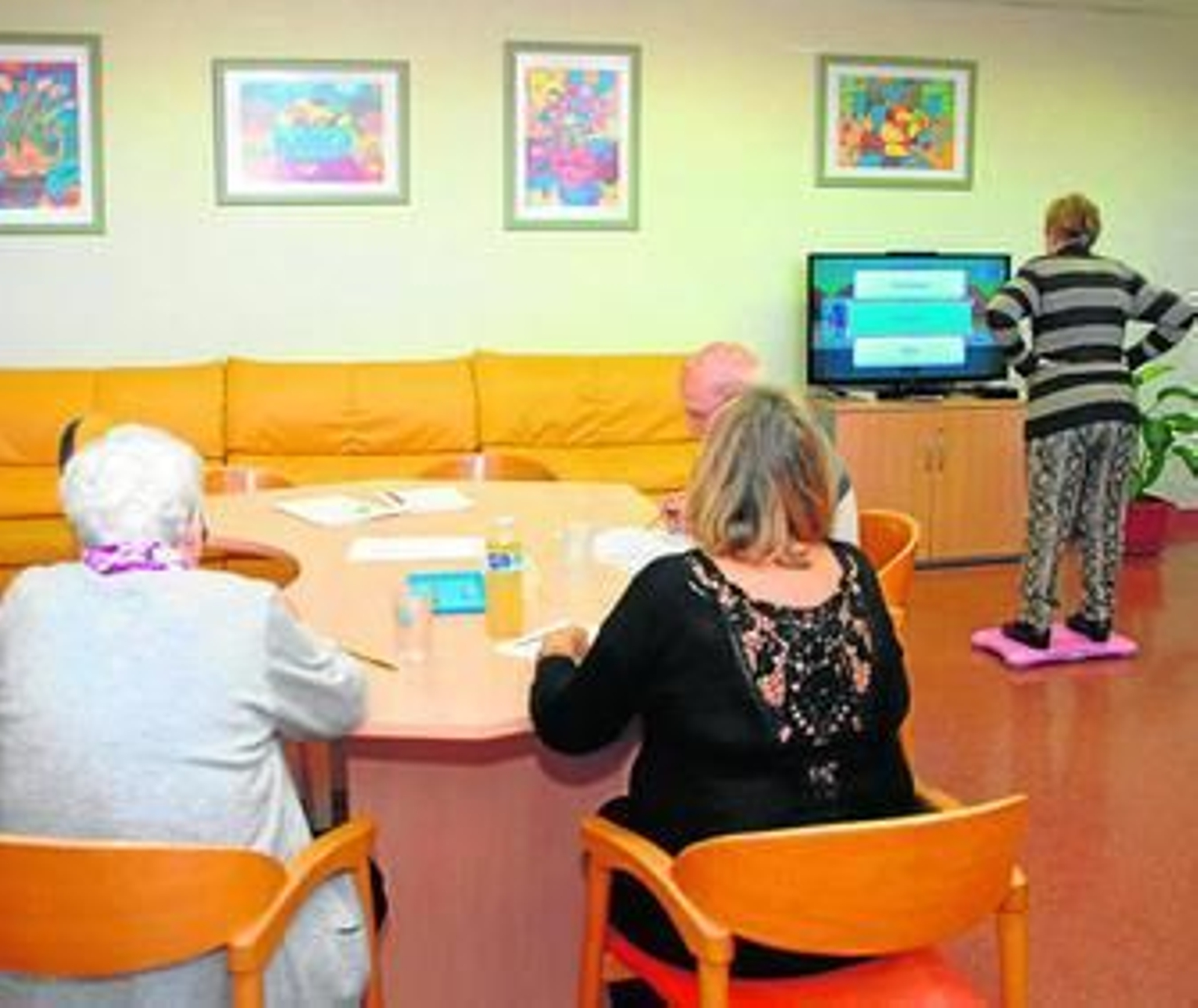 Una de las salas para actividades de la residencia de Alzheimer, Dolores Castañeda.