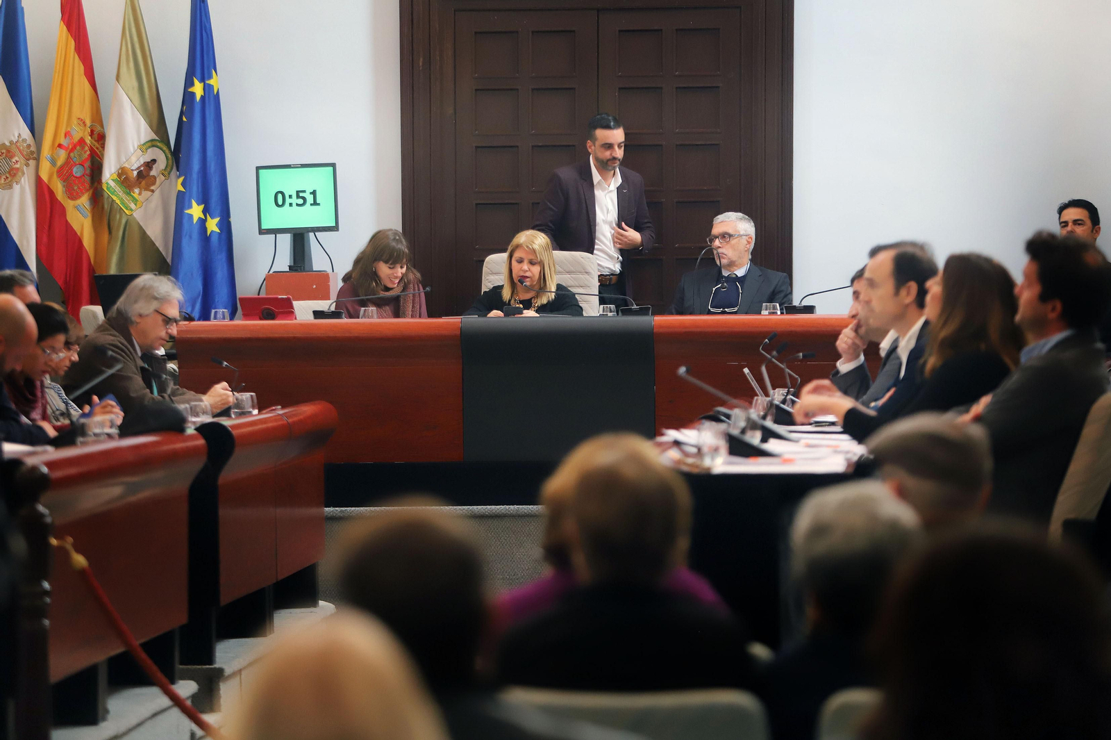 José Antonio Díaz, durante el pleno.