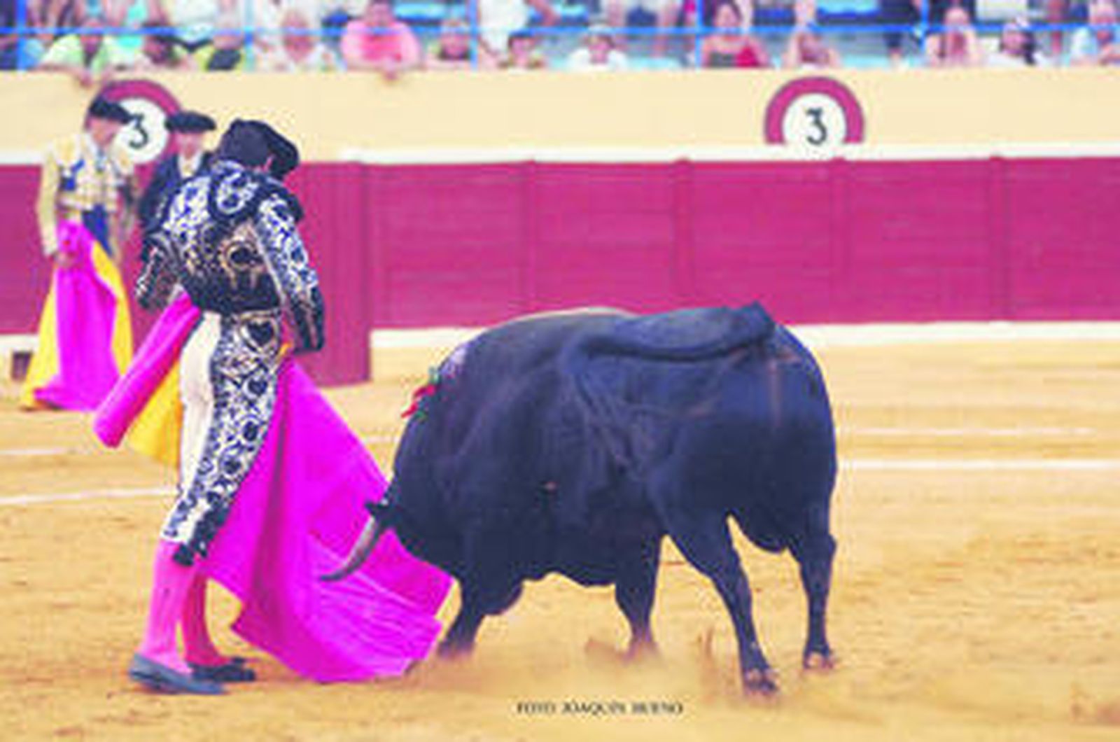 Vega toreando con temple y empaque con el capote.
