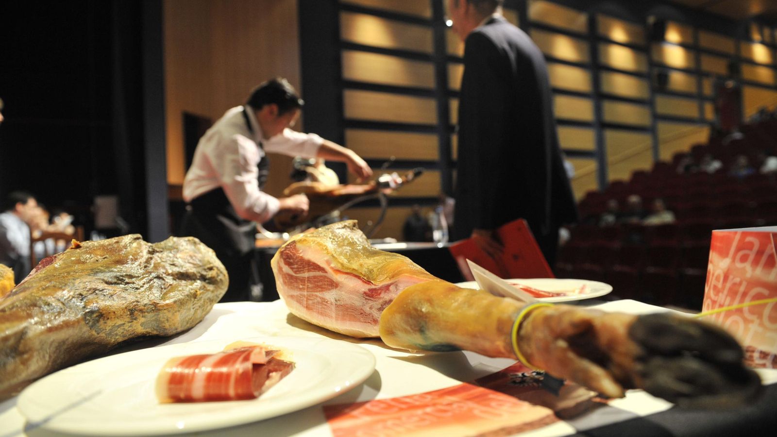Concurso de cortadores de jamón en Villanueva de Córdoba.