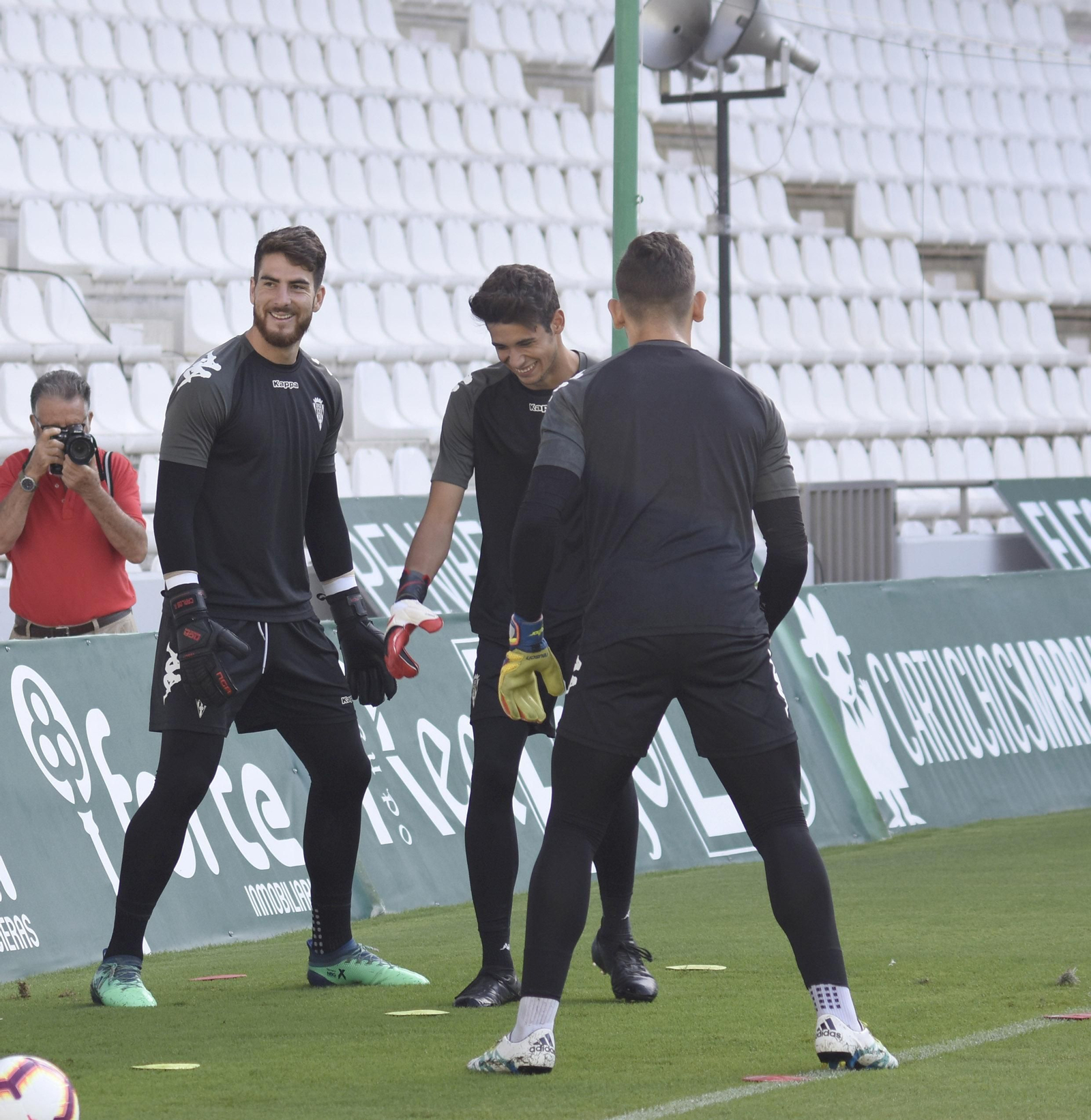 Carlos Abad, en una sesión en El Arcángel con Alberto y Llamas.