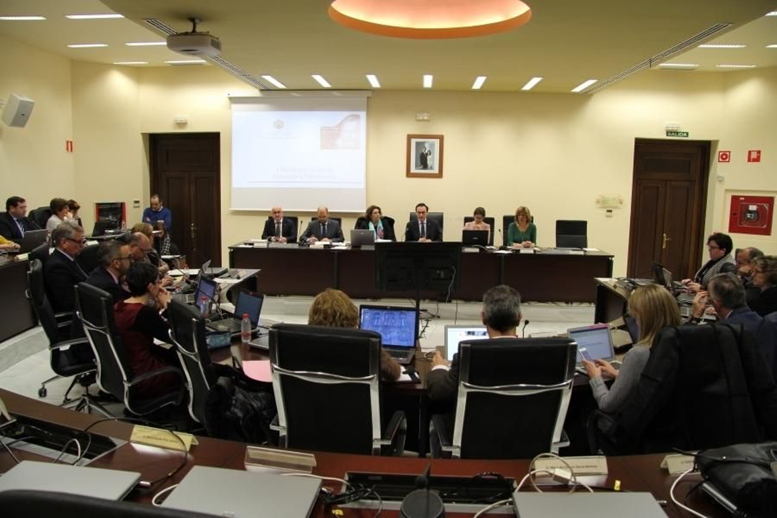 Un momento del consejo de gobierno de la UCO