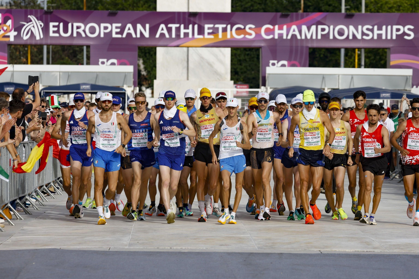 Un momento de la salida de la prueba