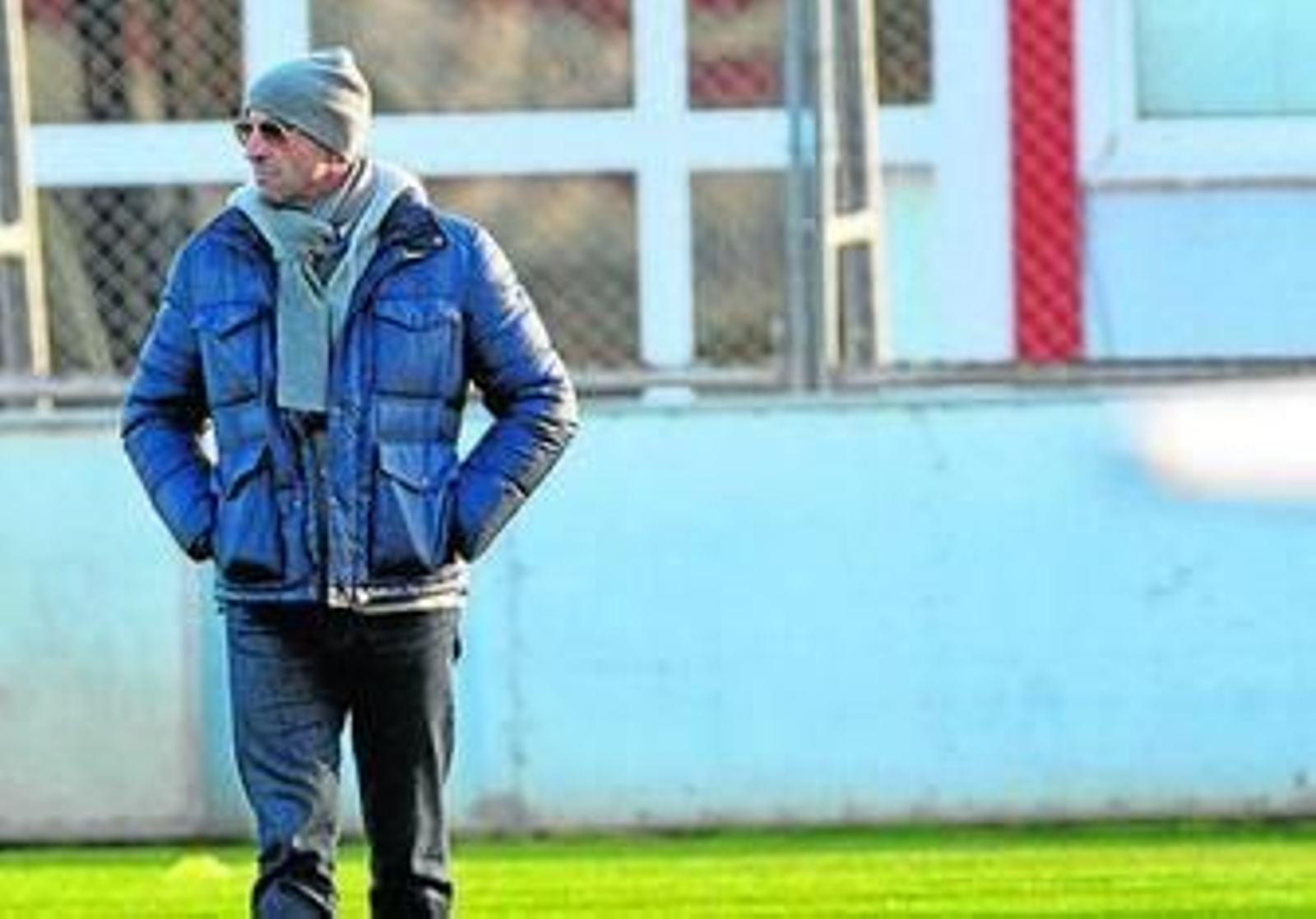 Monchi, durante la sesión vespertina de ayer.