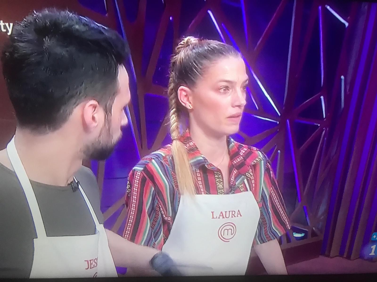 Laura Sánchez y Jesús Castro, durante la primera prueba del programa.