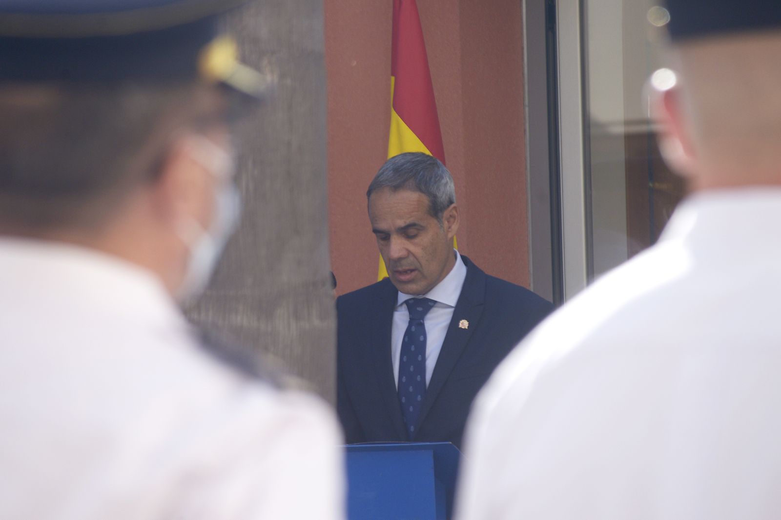 Fotos de la toma de posesion del cargo del nuevo comisario de la Policía Nacional