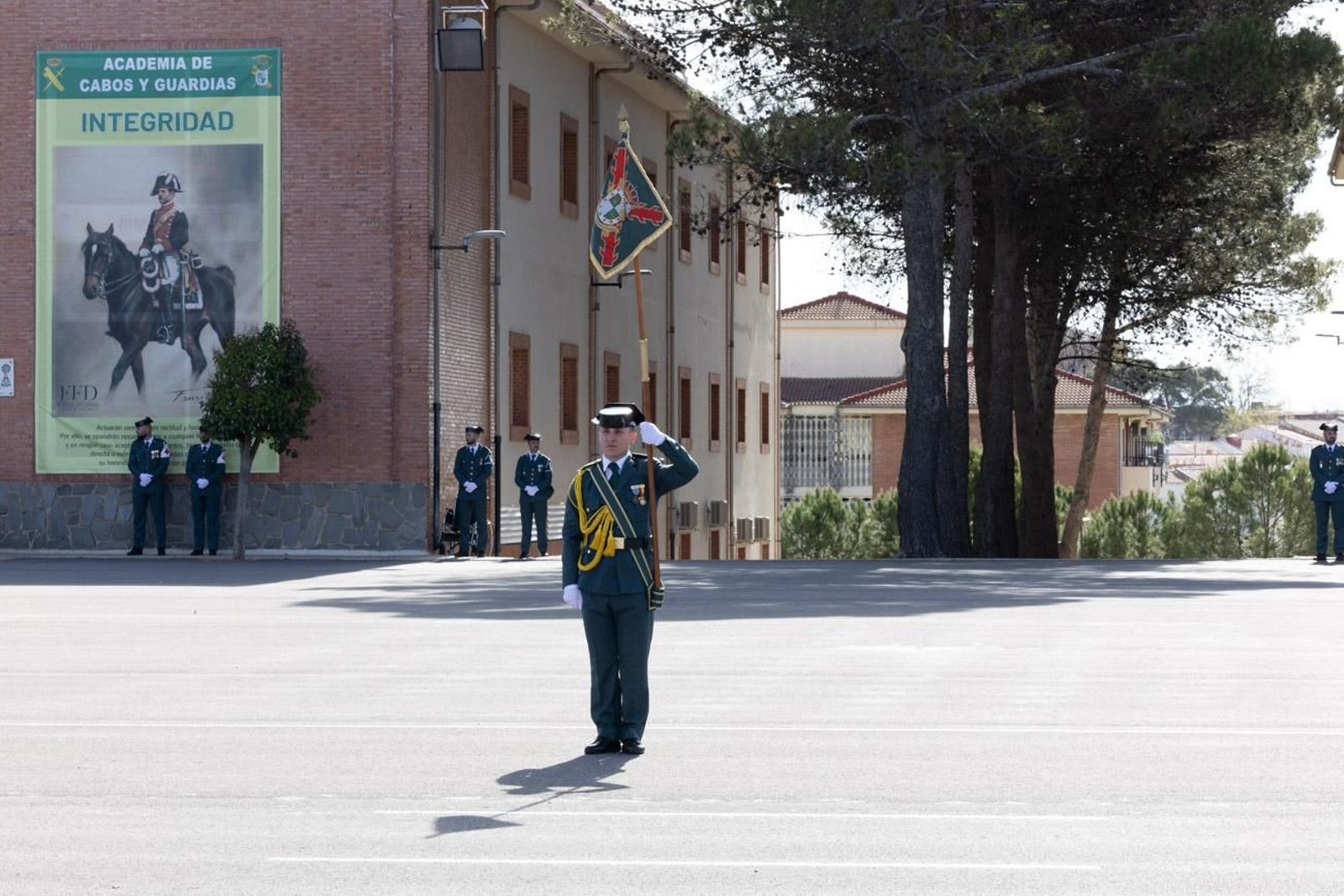 Acto de jura de bandera de la 130ª promoción de guardias civiles de la Academia de Baeza